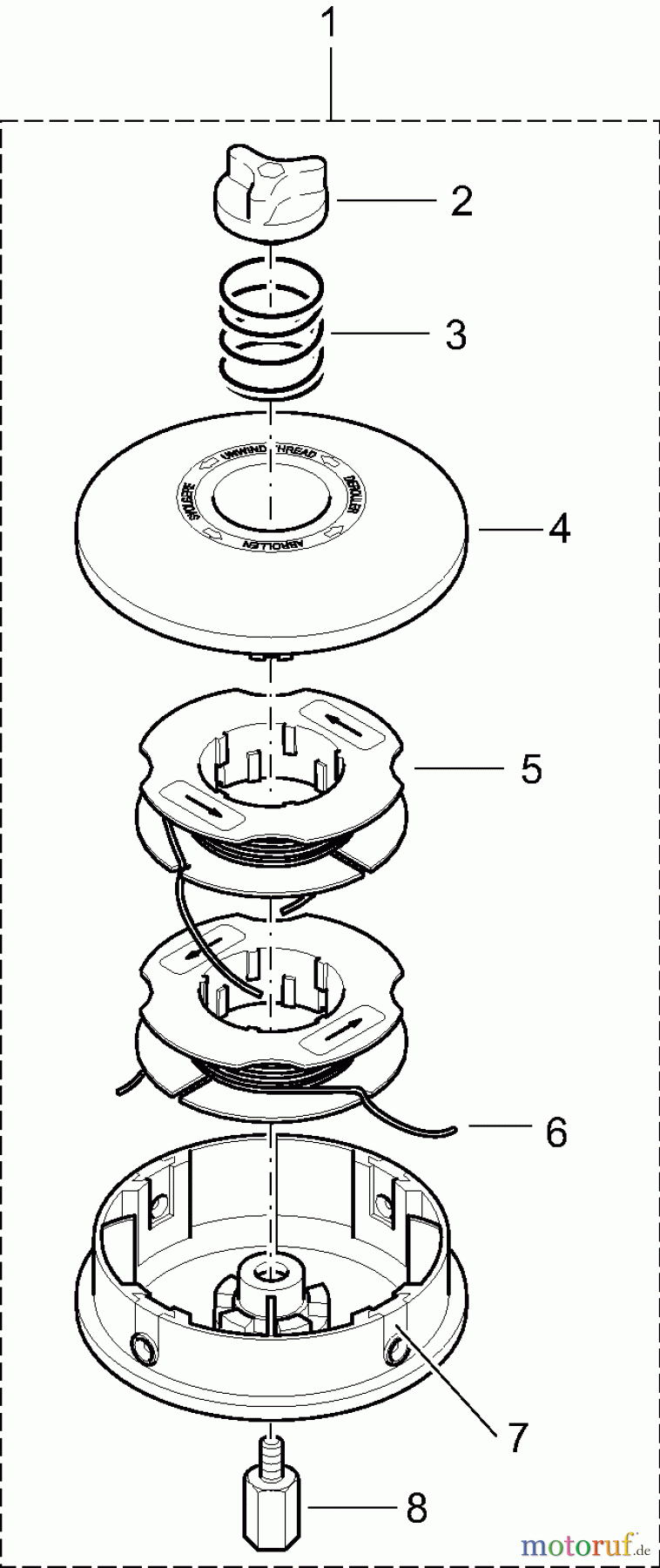  Dolmar Motorsensen & Trimmer Zubehör Fadenköpfe DOLMAR 1c  Manuell 385224541