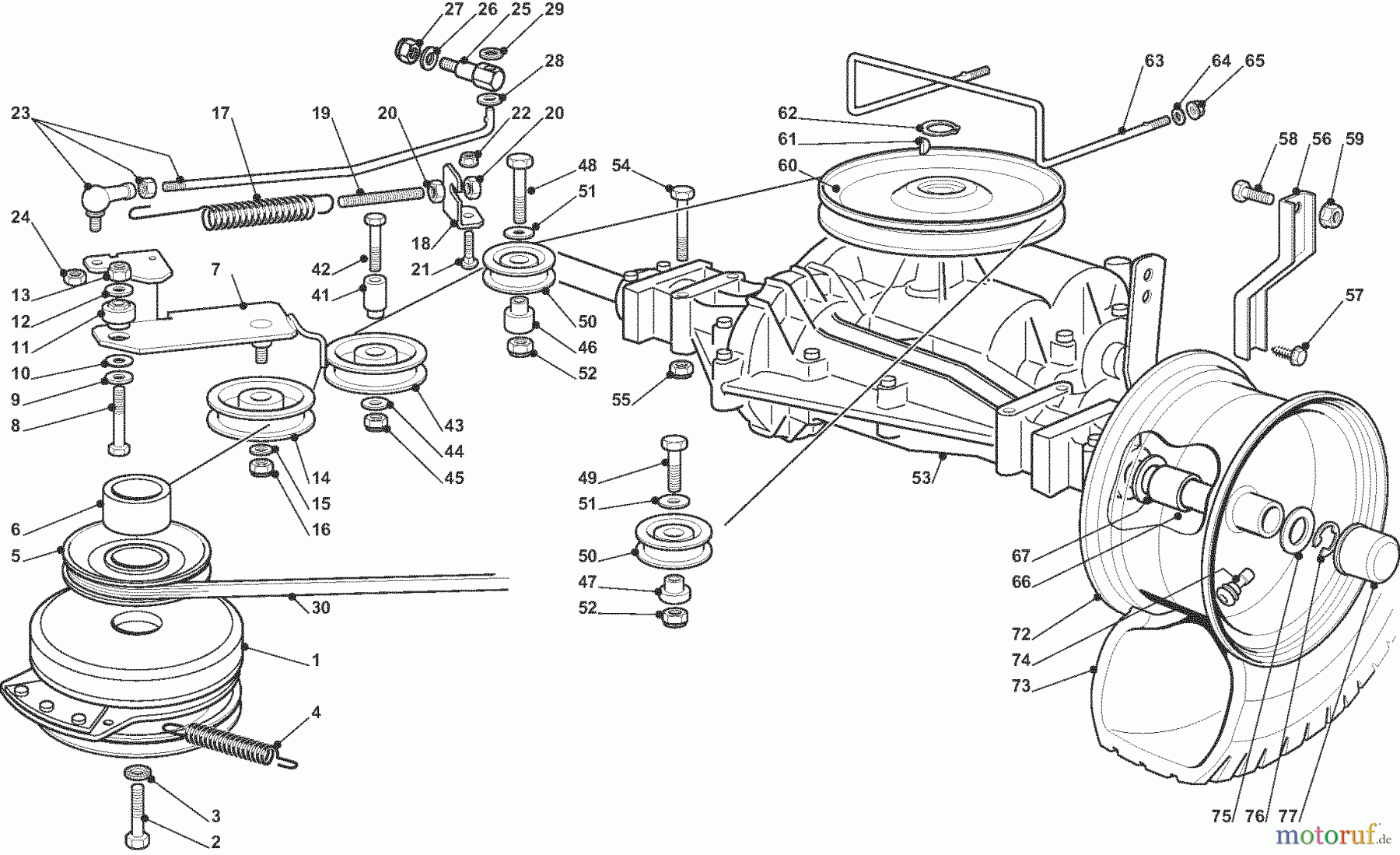  Dolmar Rasentraktoren TM9214 TM9214 (2015-2017) 6m  Getriebe