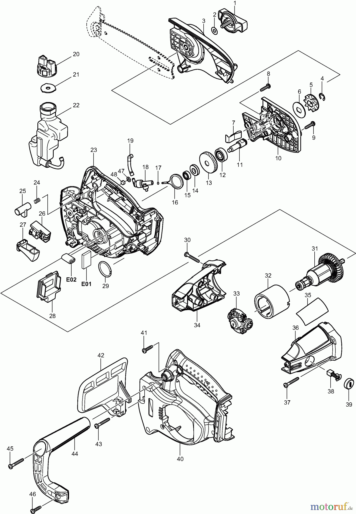  Dolmar Kettensägen Akku Kettensäge AS1813 1  AS-1813