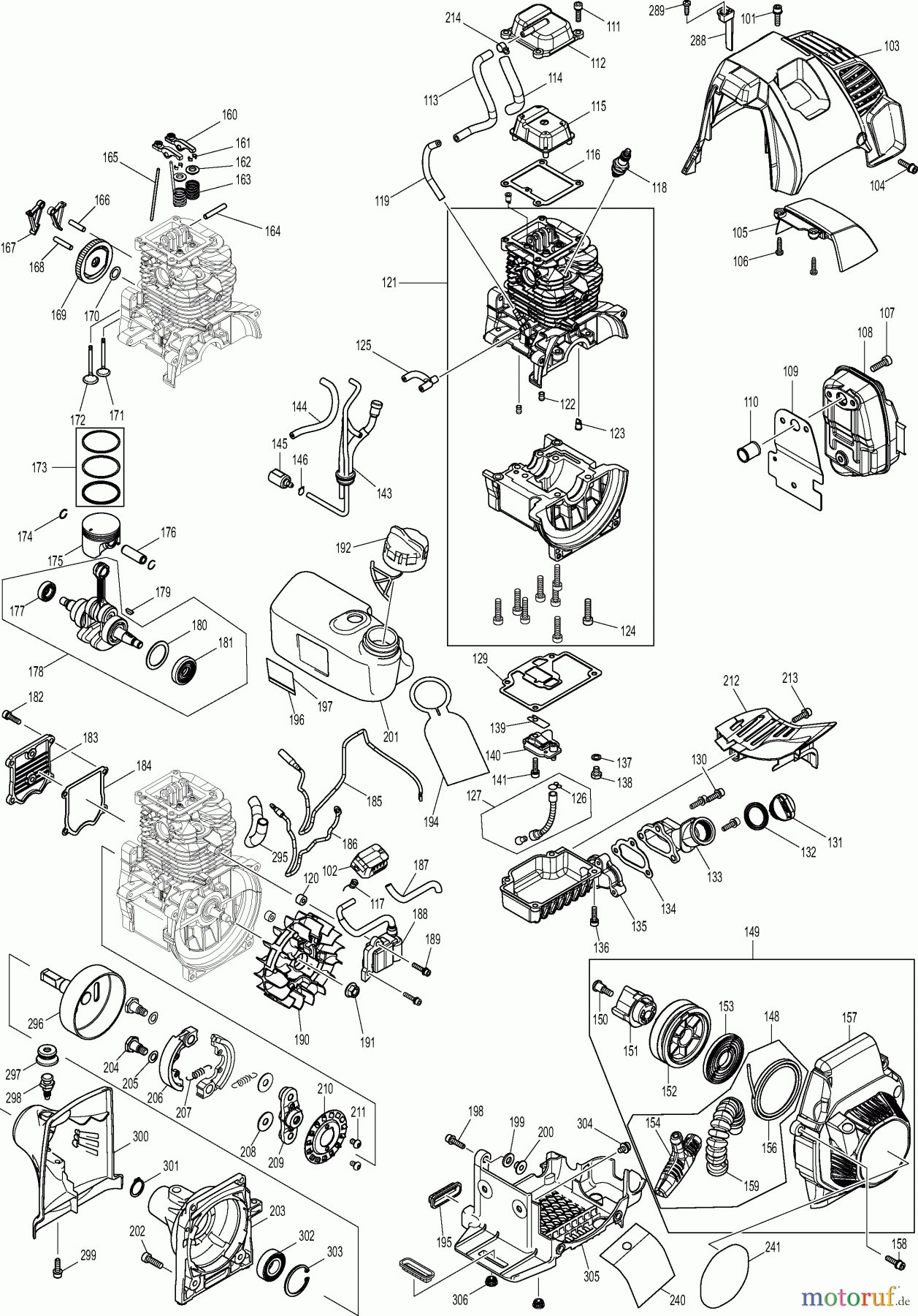  Dolmar Motorsensen & Trimmer Benzin 4-Takt MS43004R 4  Motor