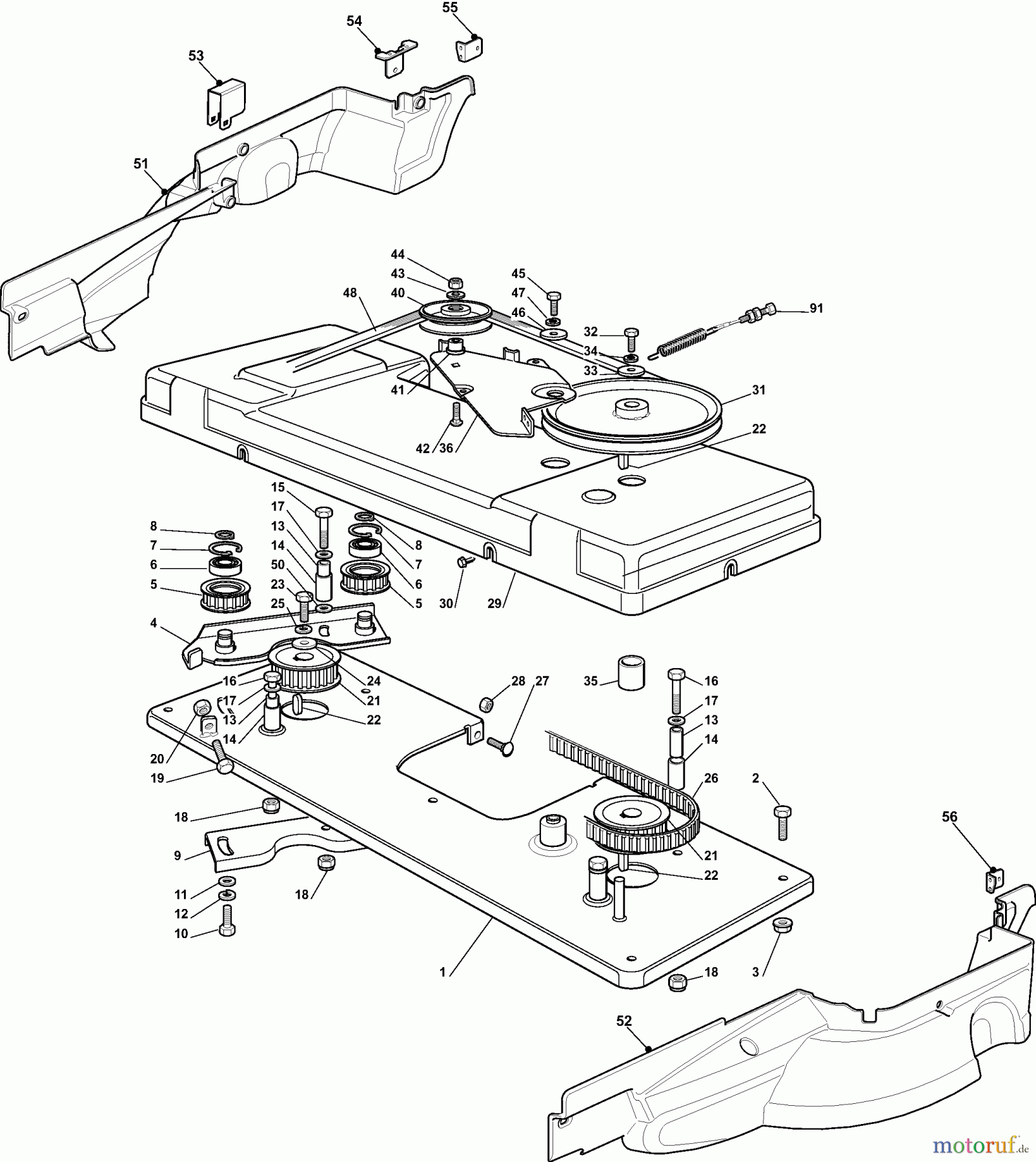  Dolmar Rasentraktoren TM12222H2 TM12222H2 (2015-2019) 8  Schneidwerkzeug (1)