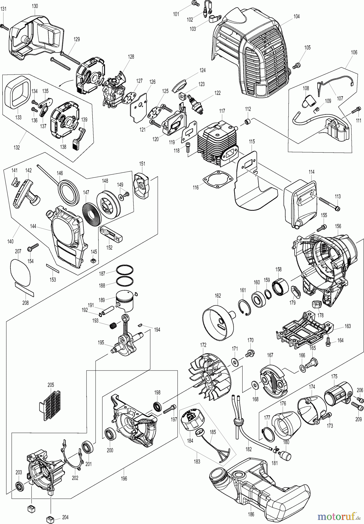 Dolmar Motorsensen & Trimmer Benzin 2-Takt MS34U 3 Motor