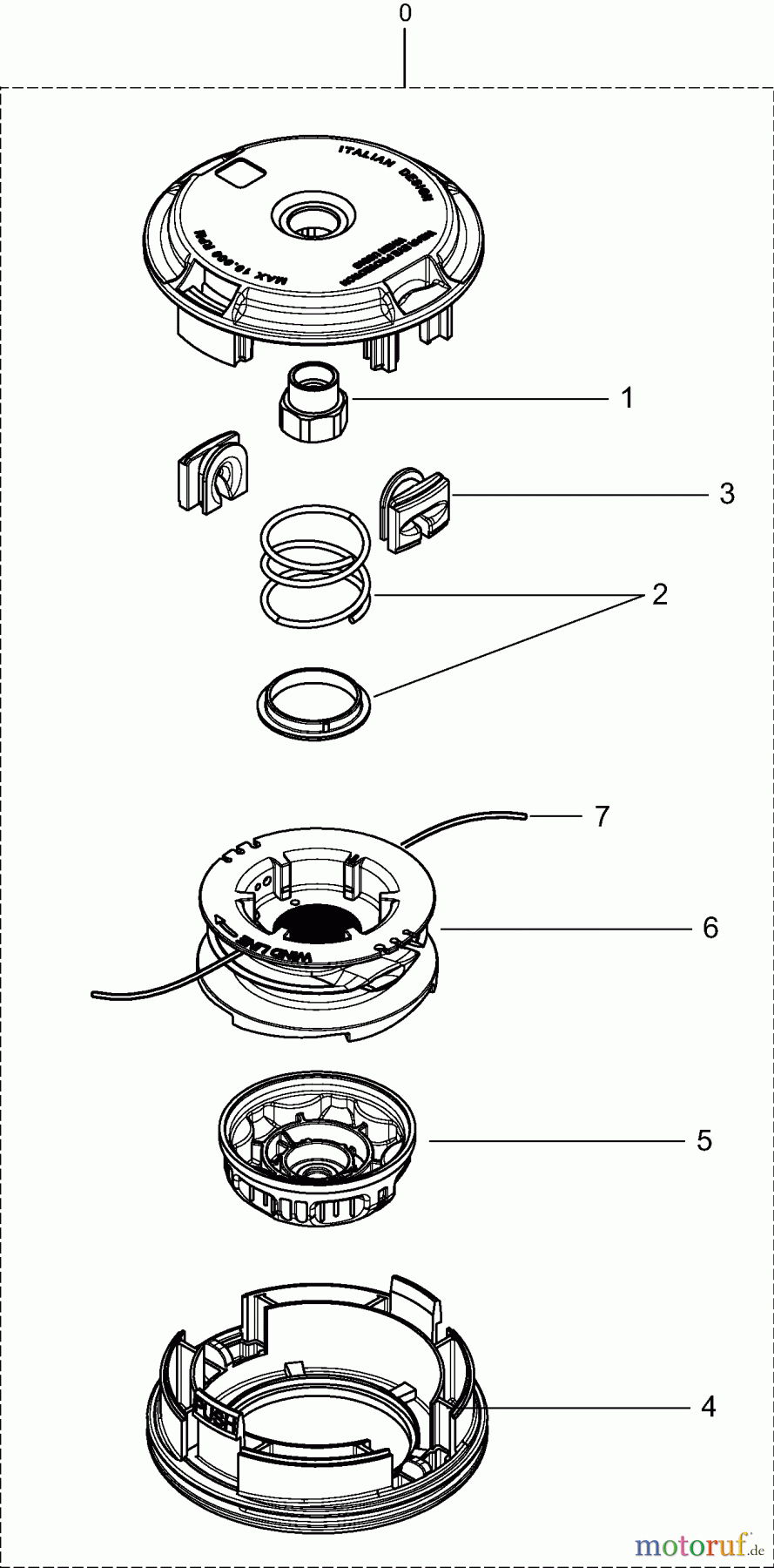 Dolmar Motorsensen & Trimmer Zubehör Fadenköpfe DOLMAR 3n Tap&Go EASYWORK 130 P-83870