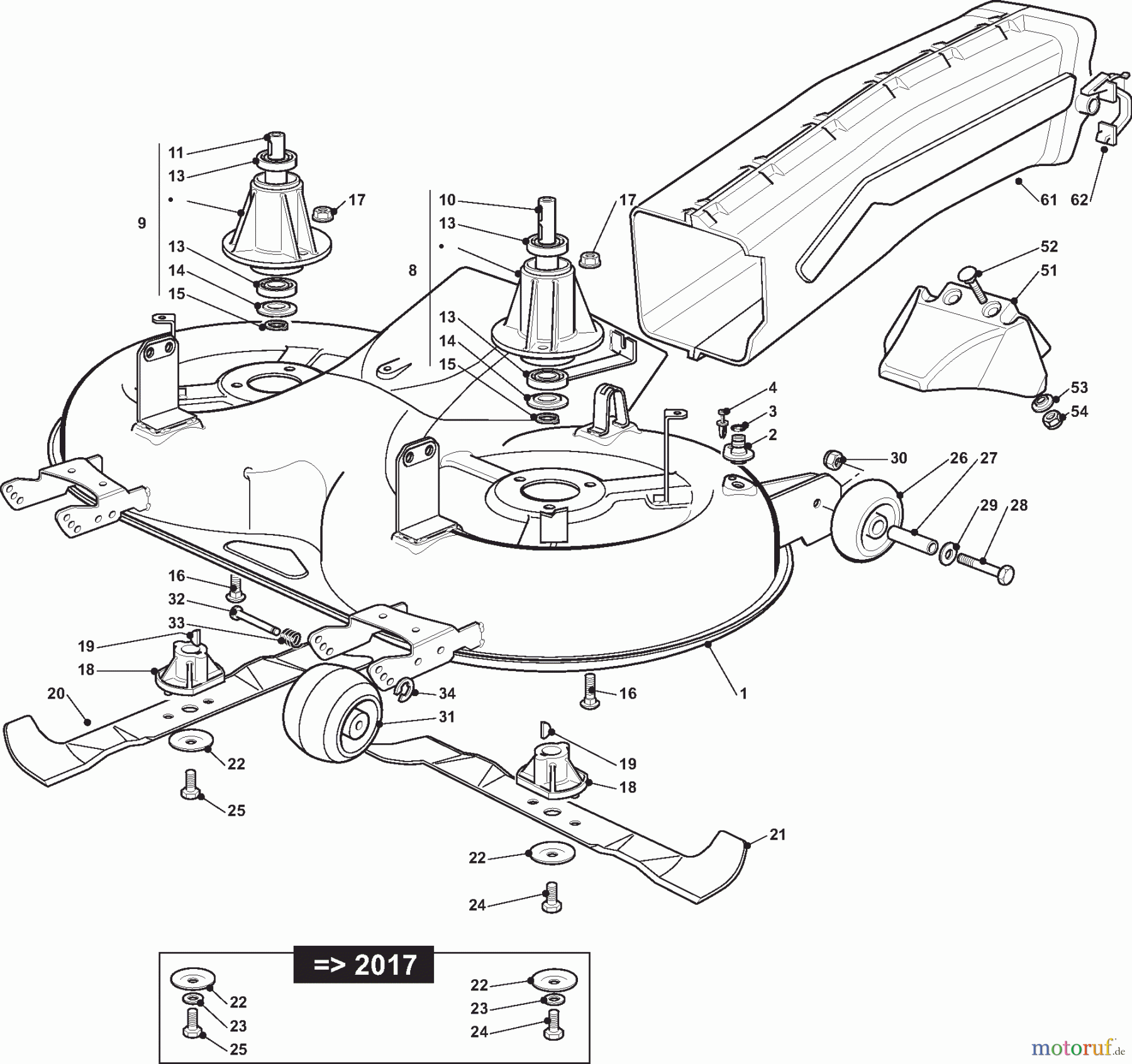 Dolmar Rasentraktoren TM10218H TM10218H (2015-2019) 9  Schneidwerkzeug (2)