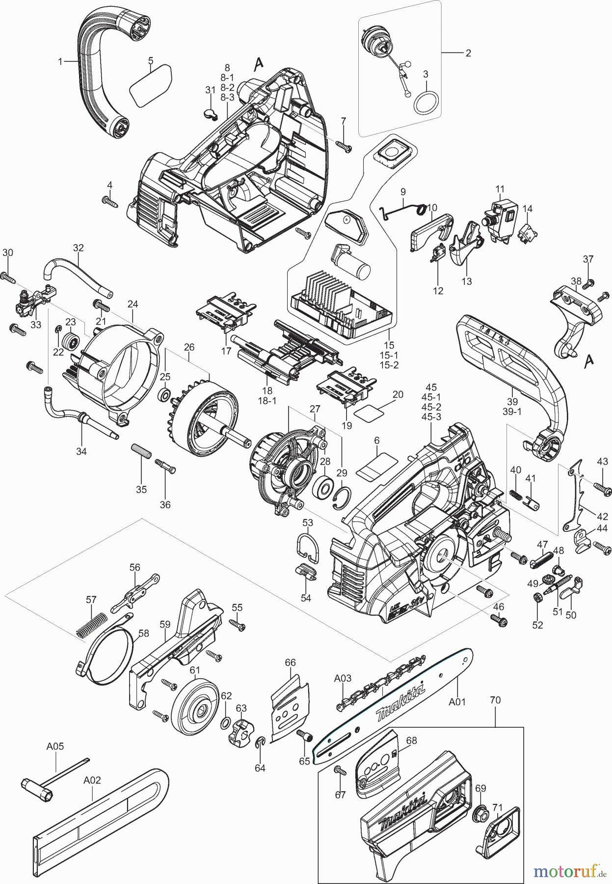  Dolmar Kettensägen Akku Kettensäge AS4030 1  DUC256, AS4030