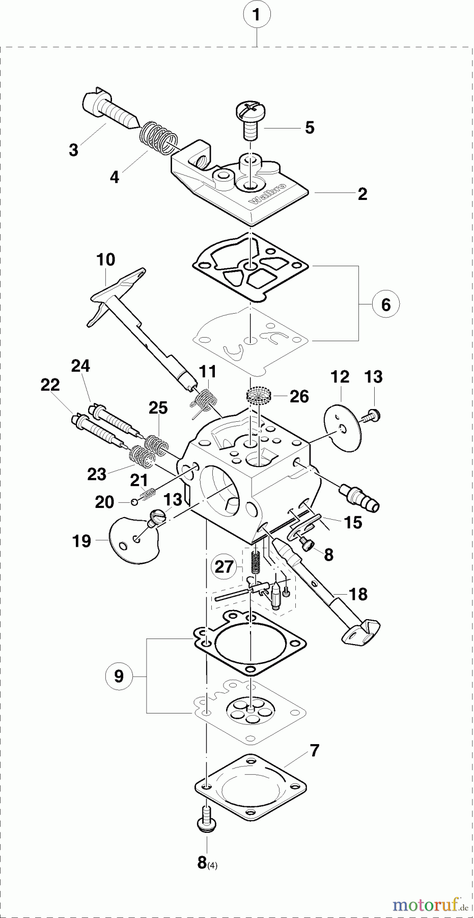  Dolmar Hochdruckreiniger Benzin HP-450 (->2000) 6  Vergaser