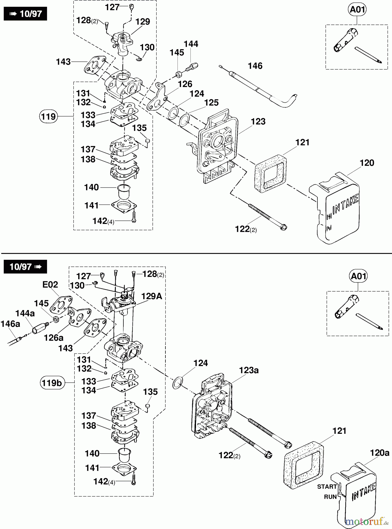  Dolmar Heckenscheren Benzin HT-2276 E 3  Vergaser, Luftfilter