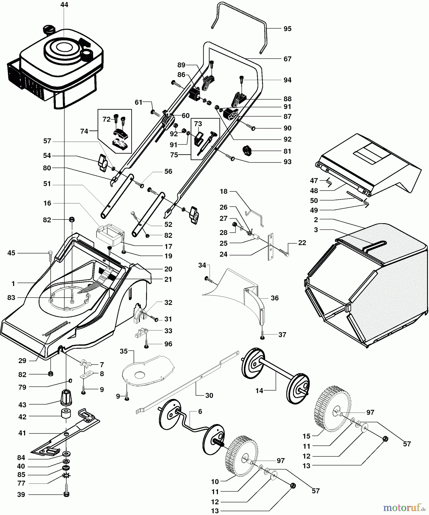  Dolmar Rasenmäher Benzin PM-4645 PM-4645 (2001) 7  PM-4645
