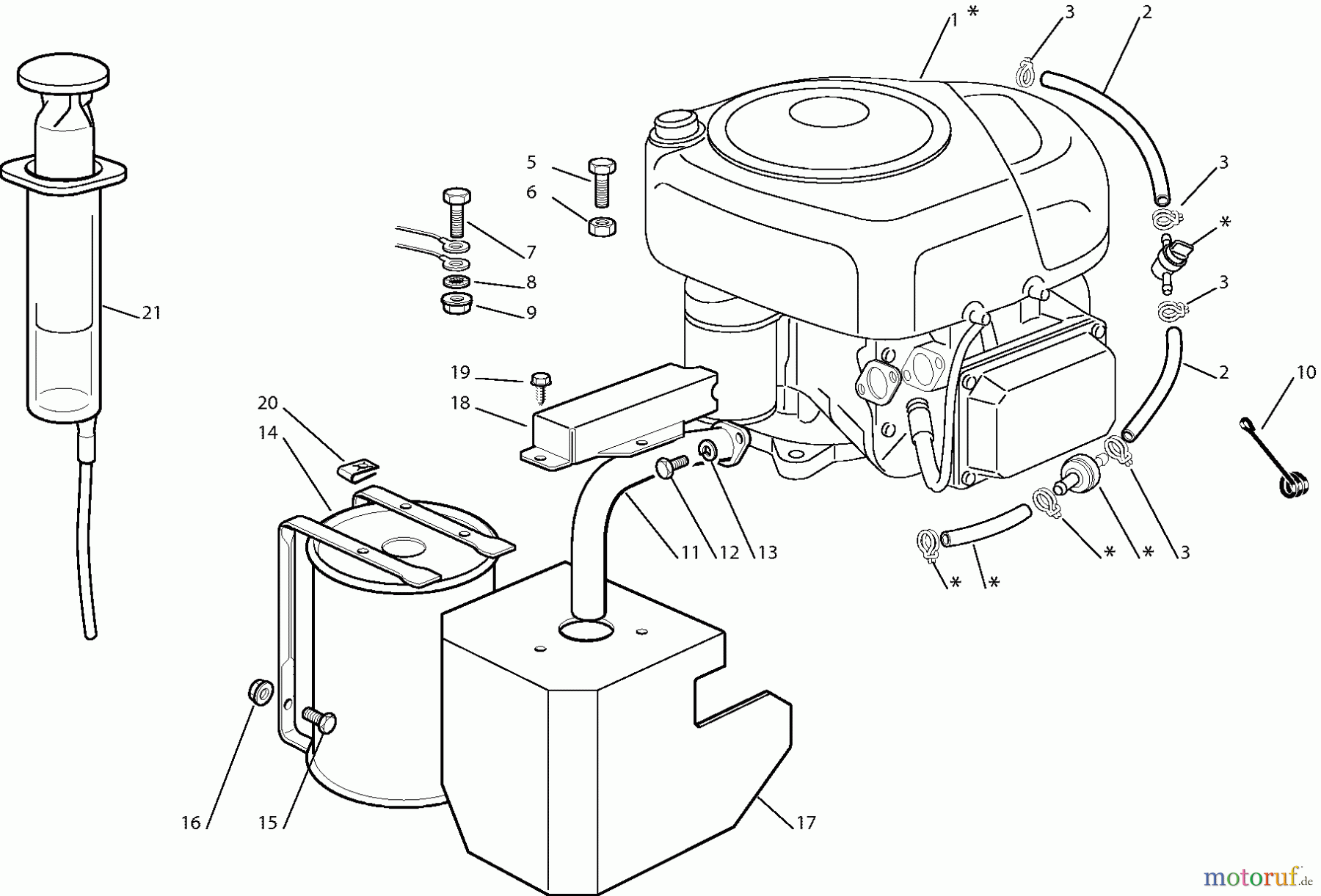 Dolmar Rasentraktoren RM7213H RM-72.13 H (2006) 5 Motor