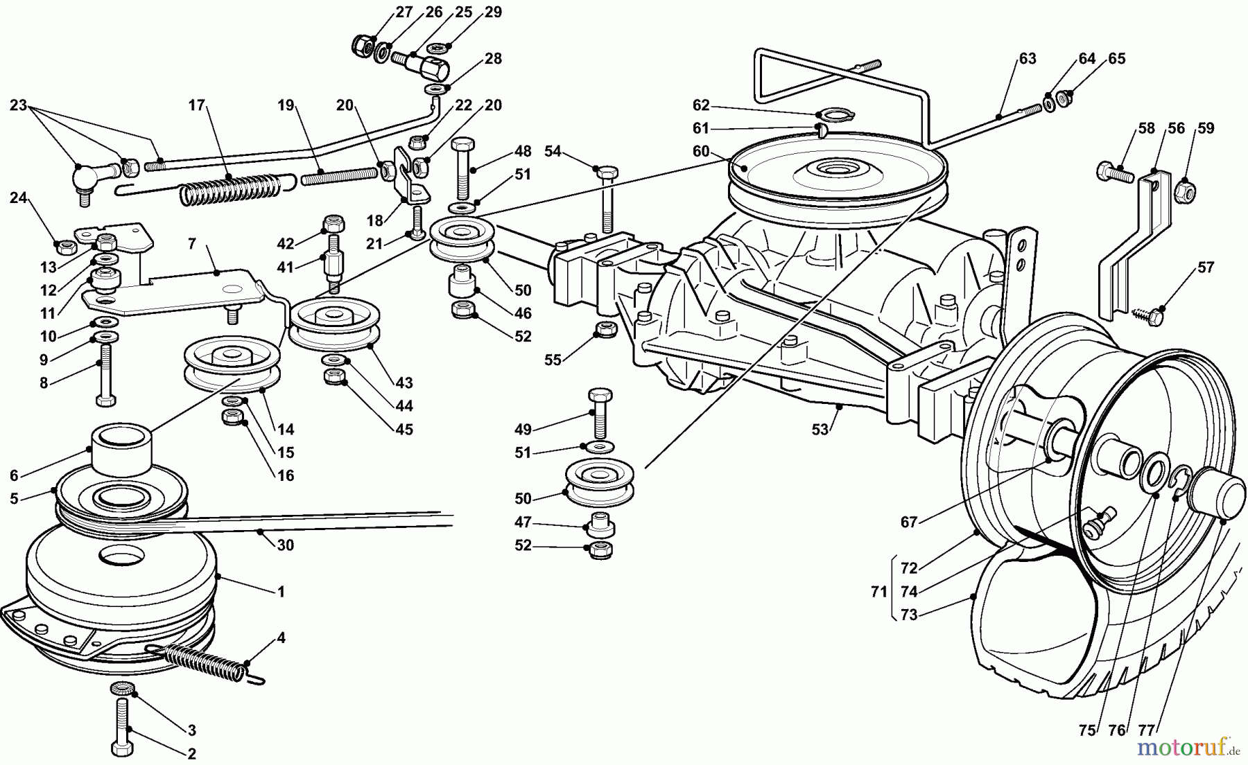  Dolmar Rasentraktoren TM9214 TM-92.14 (2007) 6m  Getriebe