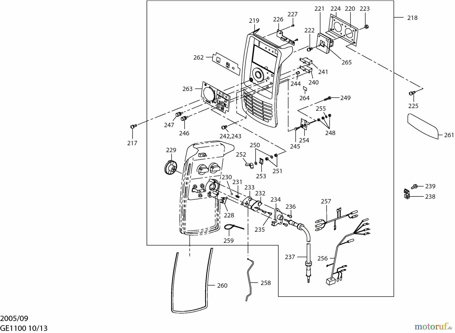 Dolmar Stromerzeuger GE-1100 10 Frontblende