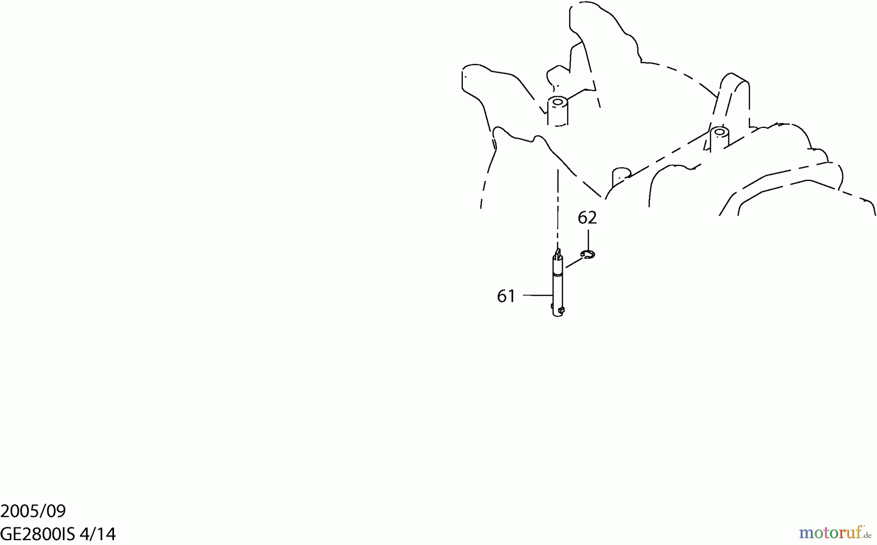  Dolmar Stromerzeuger GE-2800 IS 4  Achse, Reglerhebel