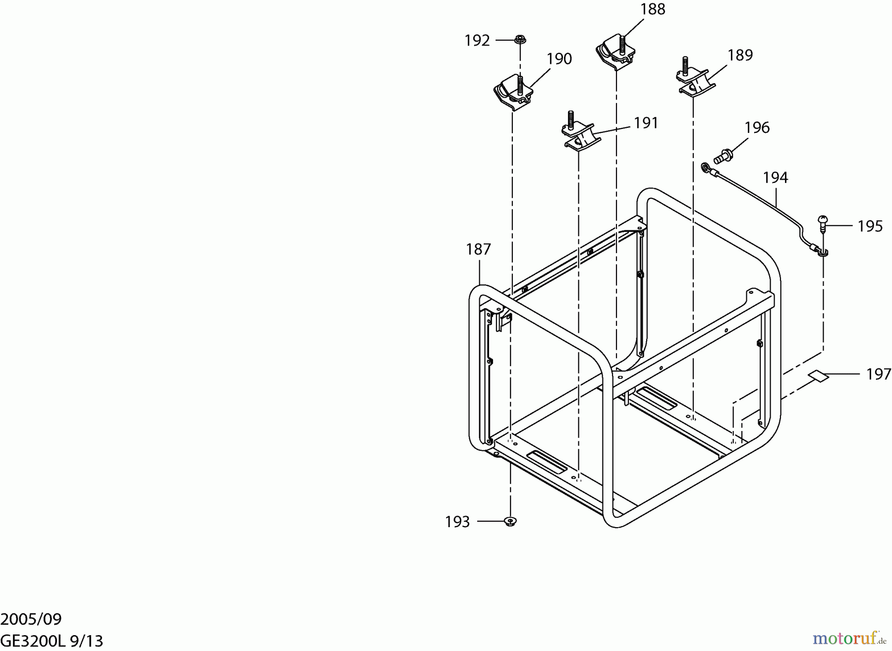 Dolmar Stromerzeuger GE-3200 L 9 Rahmen