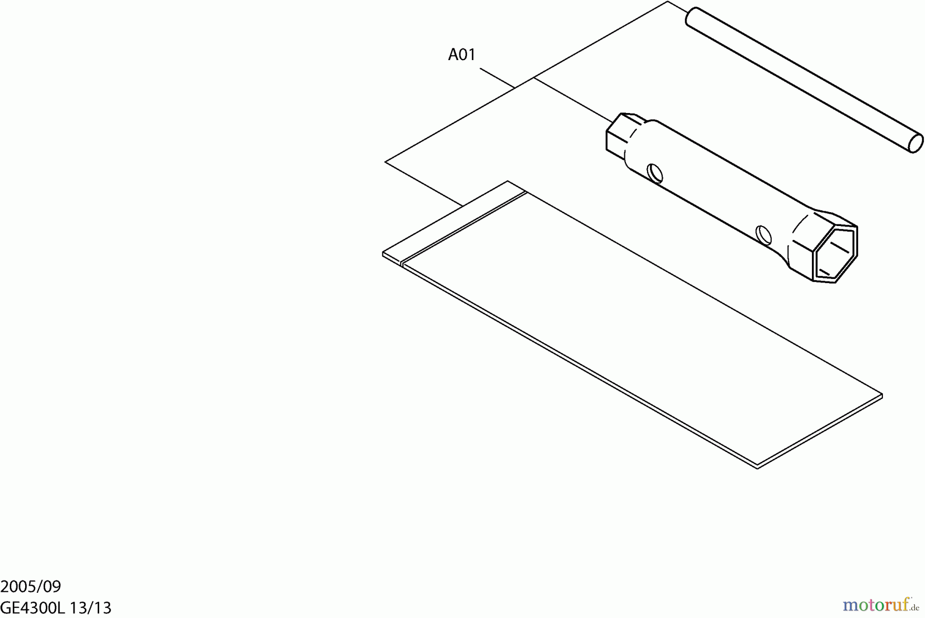 Dolmar Stromerzeuger GE-4300 L 13 Werkzeug