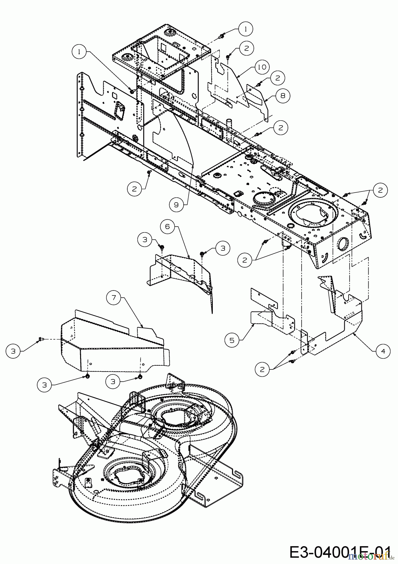  MTD Rasentraktoren LT 92 EXT 13AB76KE682  (2020) Keilriemenschutz Mähwerk E (36