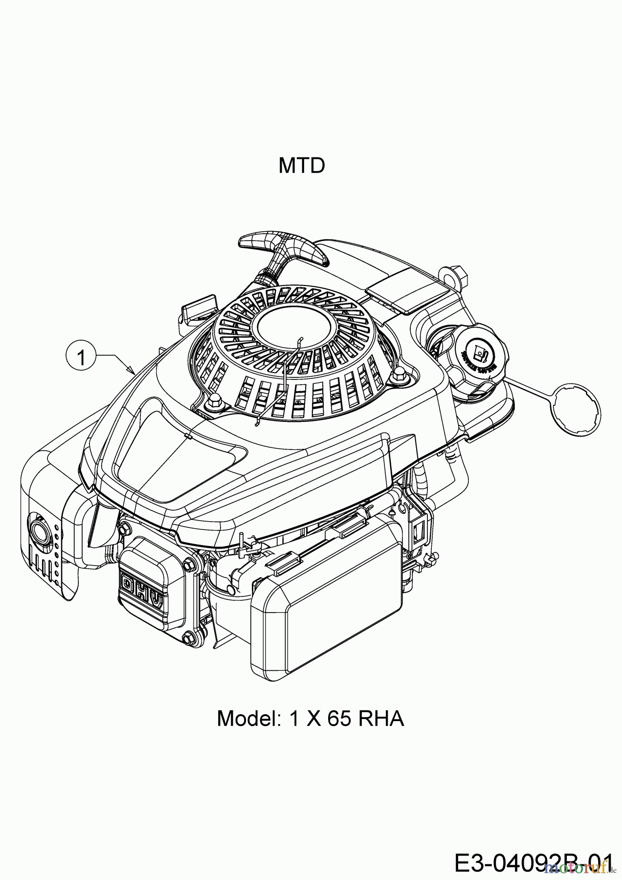  MTD Motormäher mit Antrieb 5350 HW 12A-PDJ6600  (2018) Motor MTD