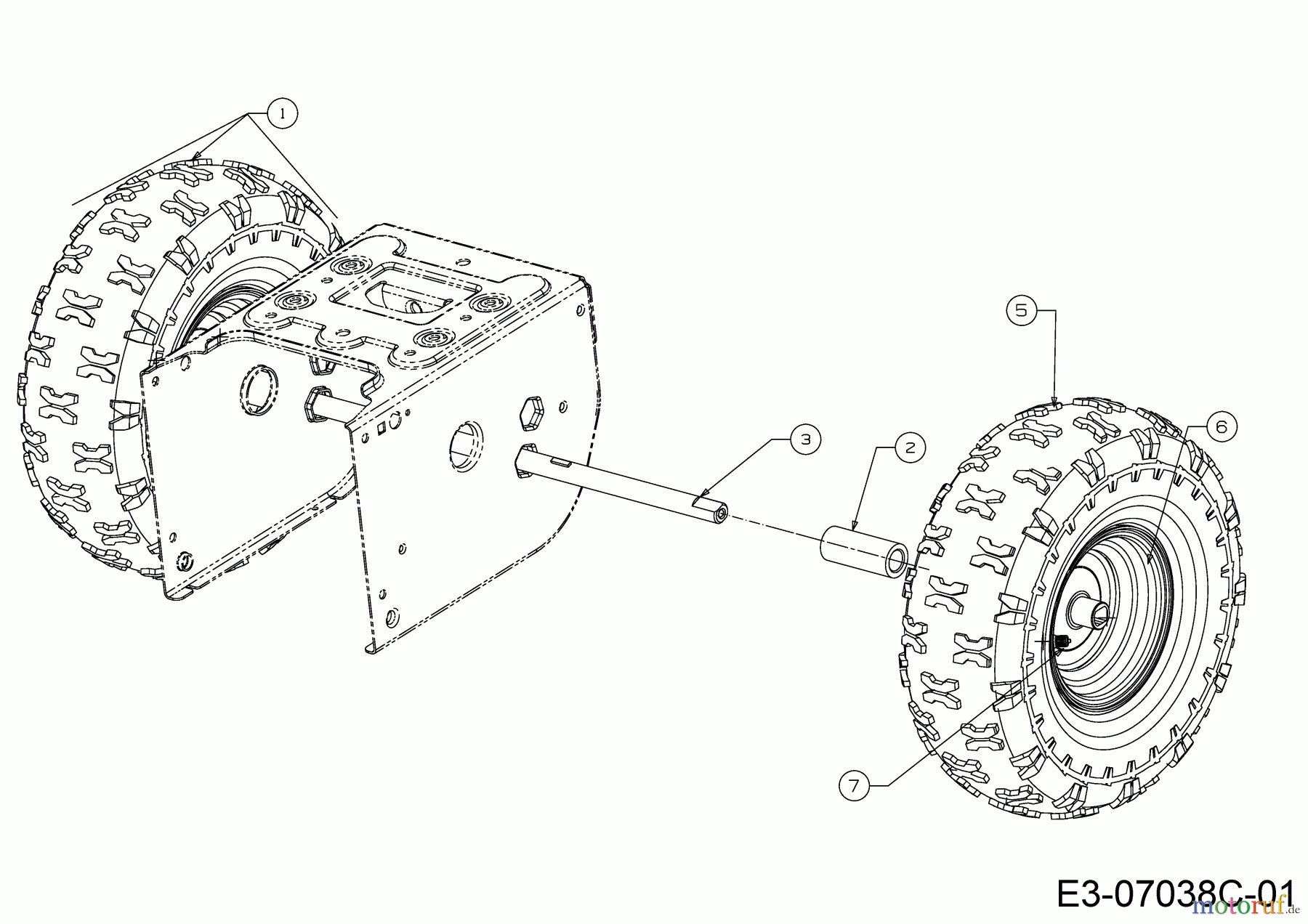  MTD Schneefräsen M 61 31A-6AC2678  (2020) Räder 13x4x6
