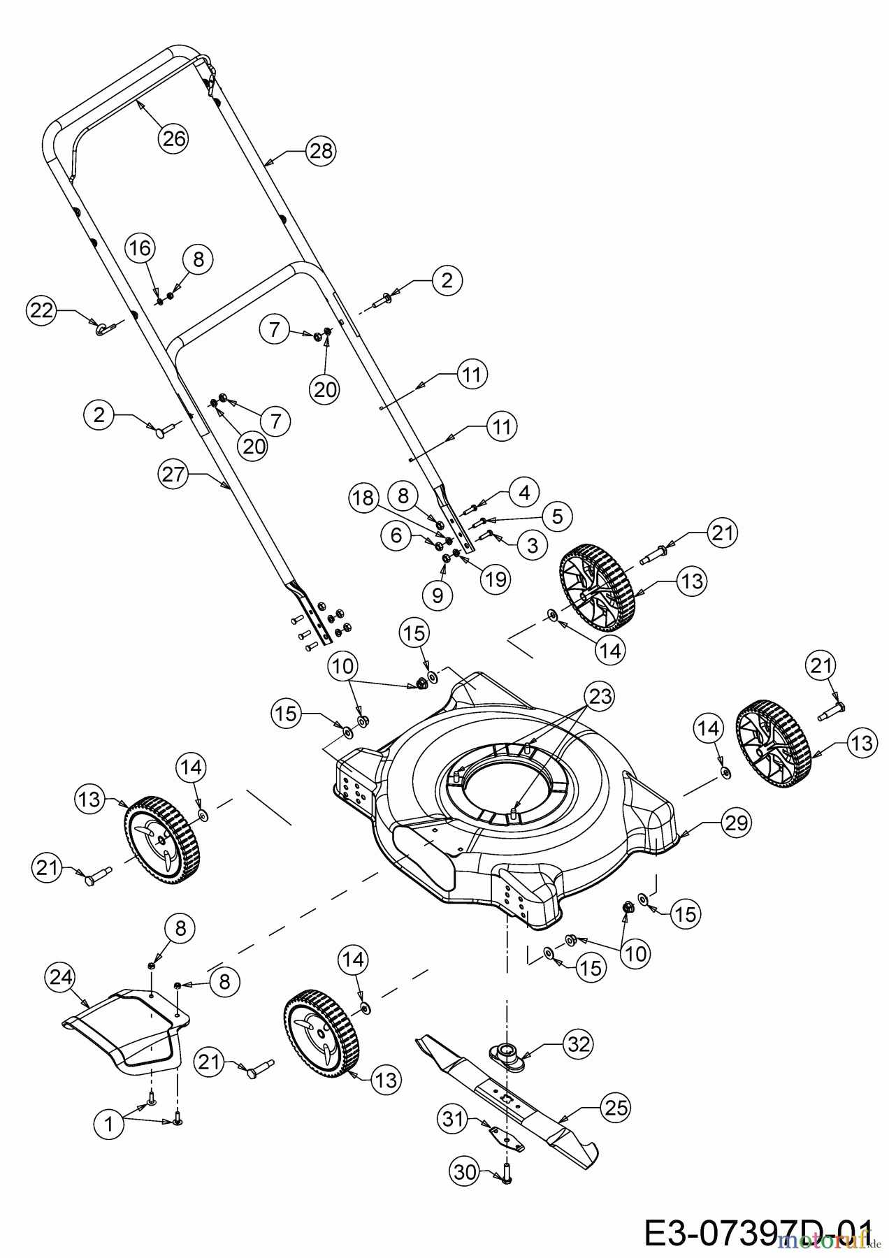  MTD Motormäher 51 BC 11D-025J600 (2019) Grundgerät