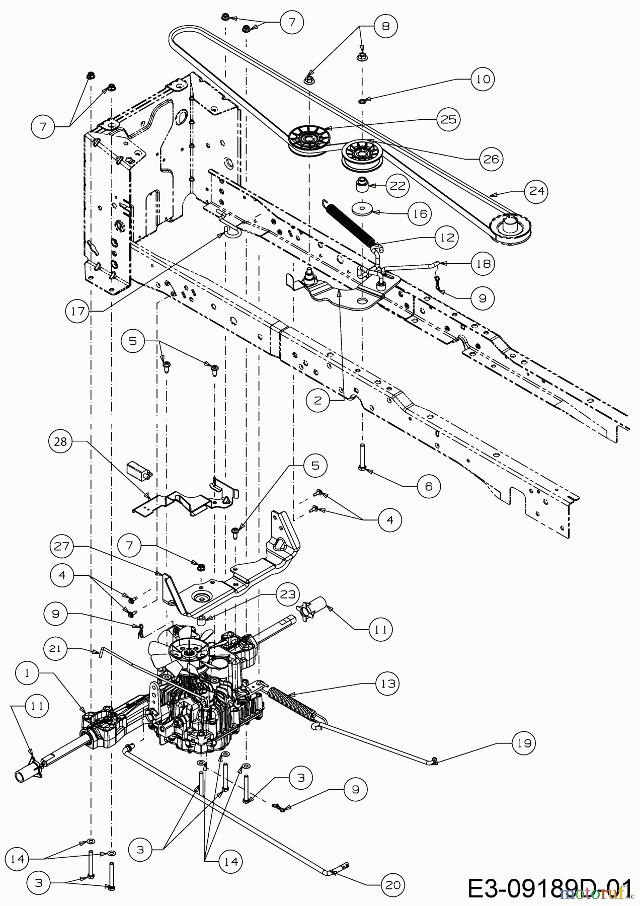  Tigara Rasentraktoren TG 222/117 HBI 13BAA1KT649  (2019) Fahrantrieb