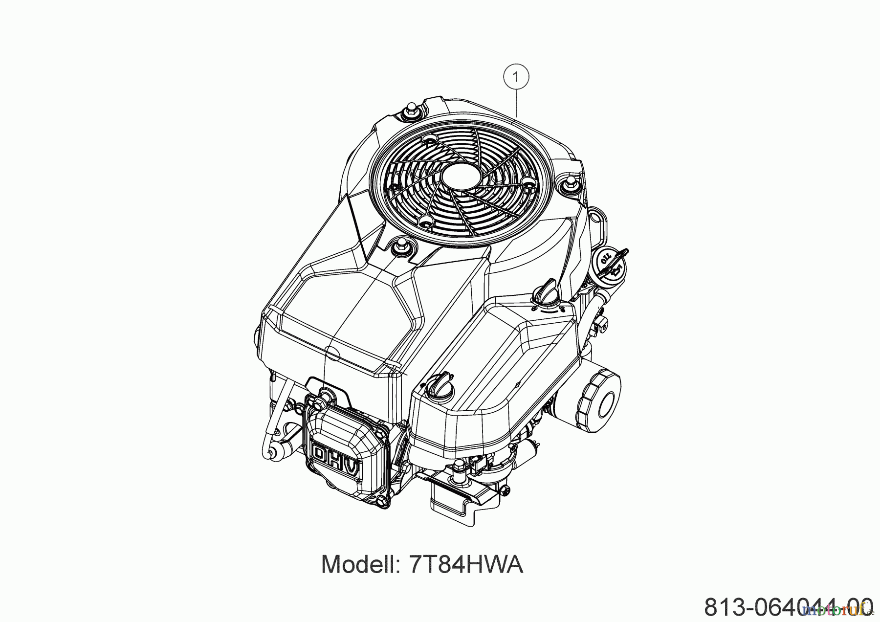  MTD Rasentraktoren MTD 76 13B7765C600 (2021) Motor