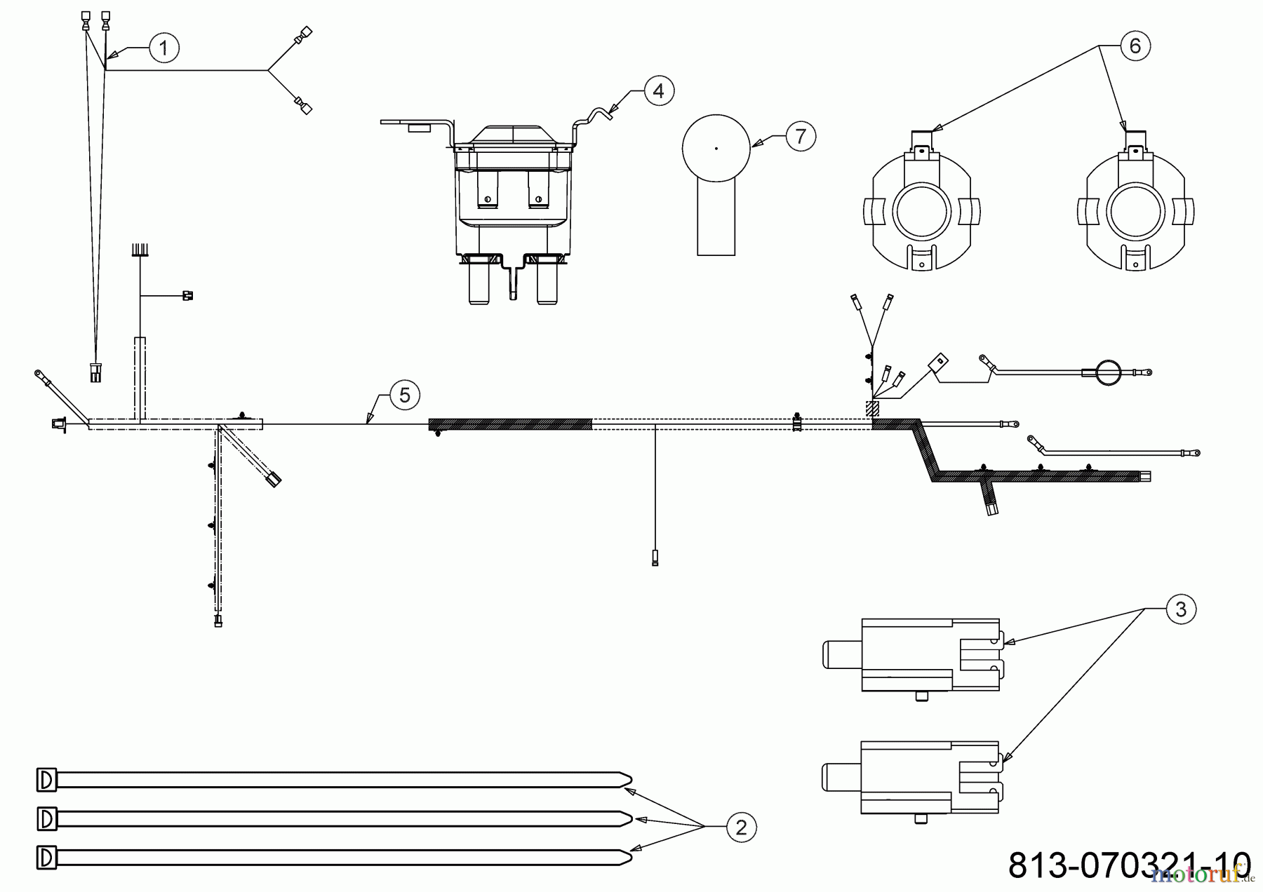  MTD Rasentraktoren Optima LN 200 H 13BJ71KN678 (2021) Elektroteile