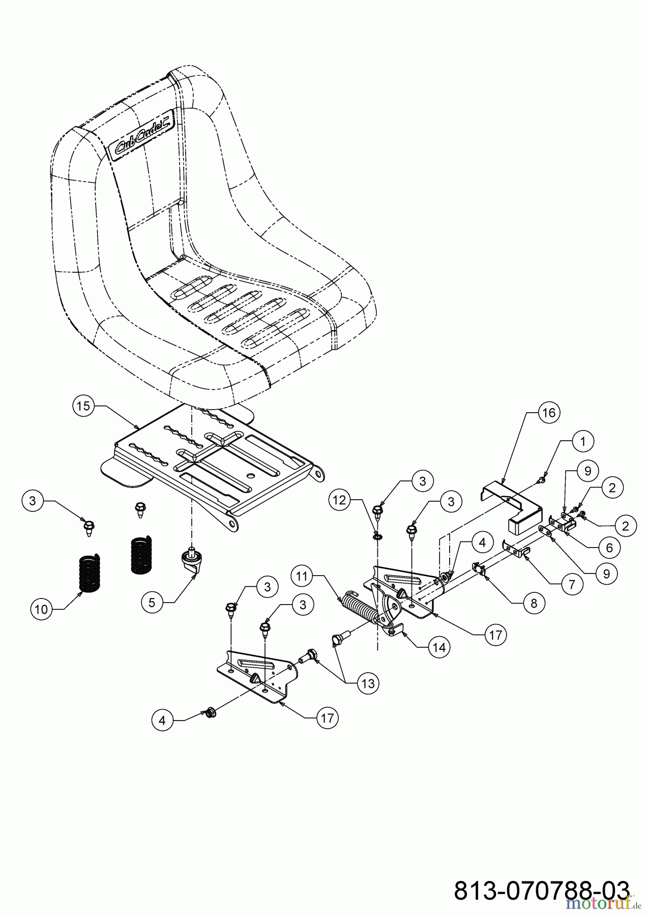  Bestgreen Rasentraktoren BG 92 RBK 13C776SE655 (2022) Sitzverstellung