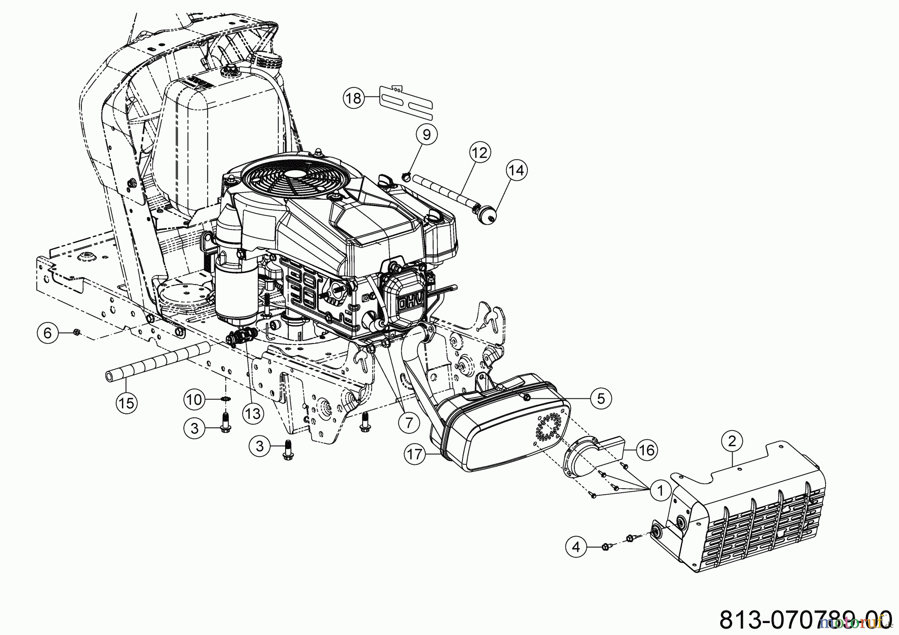  MTD Rasentraktoren Smart RF 130 H 13B771KE600 (2022) Motorzubehör