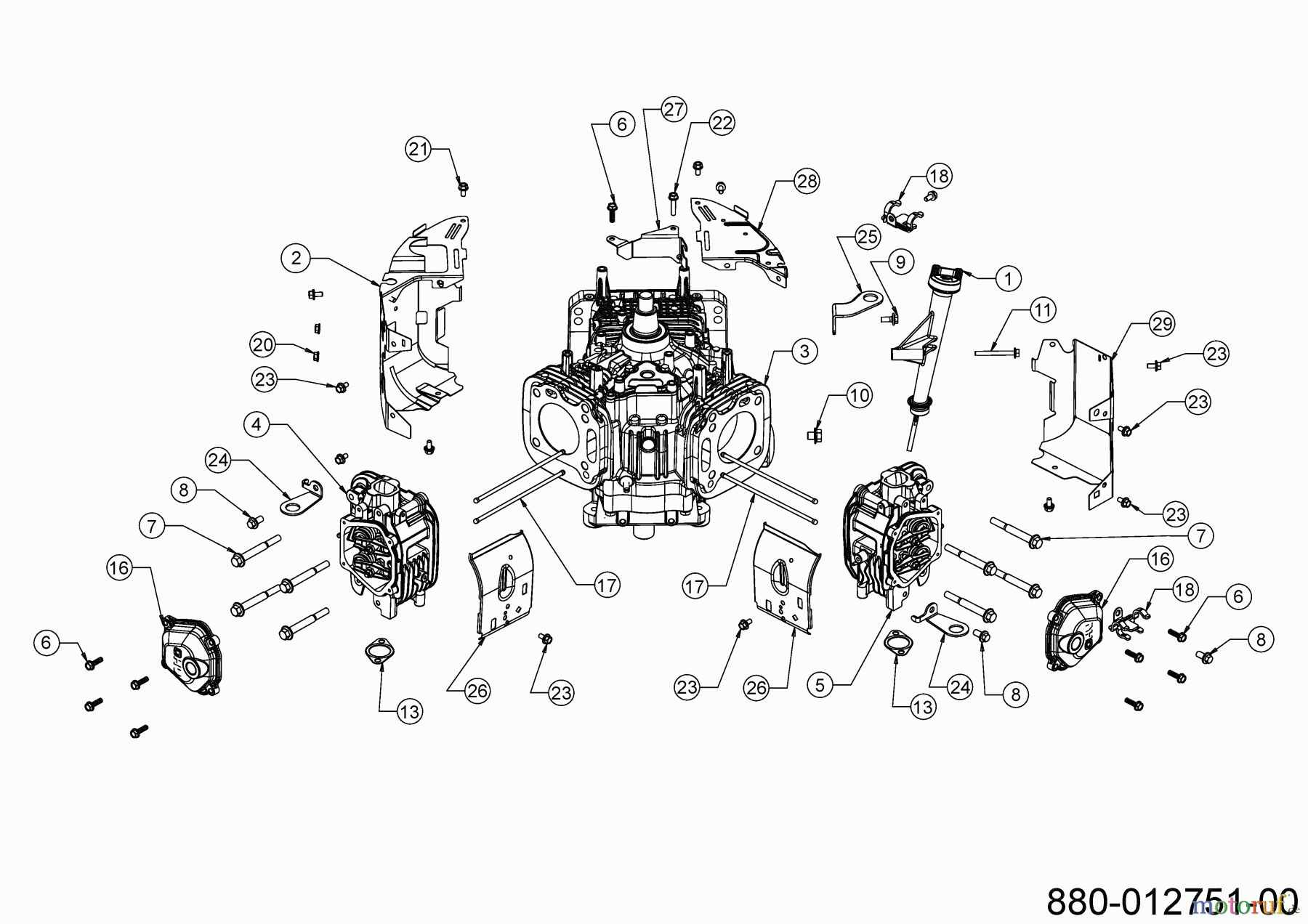  MTD-Motoren Vertikal 8Q78XW 752Z8Q78XW (2020) Abdeckungen, Ölmeßstab, Ventildeckel