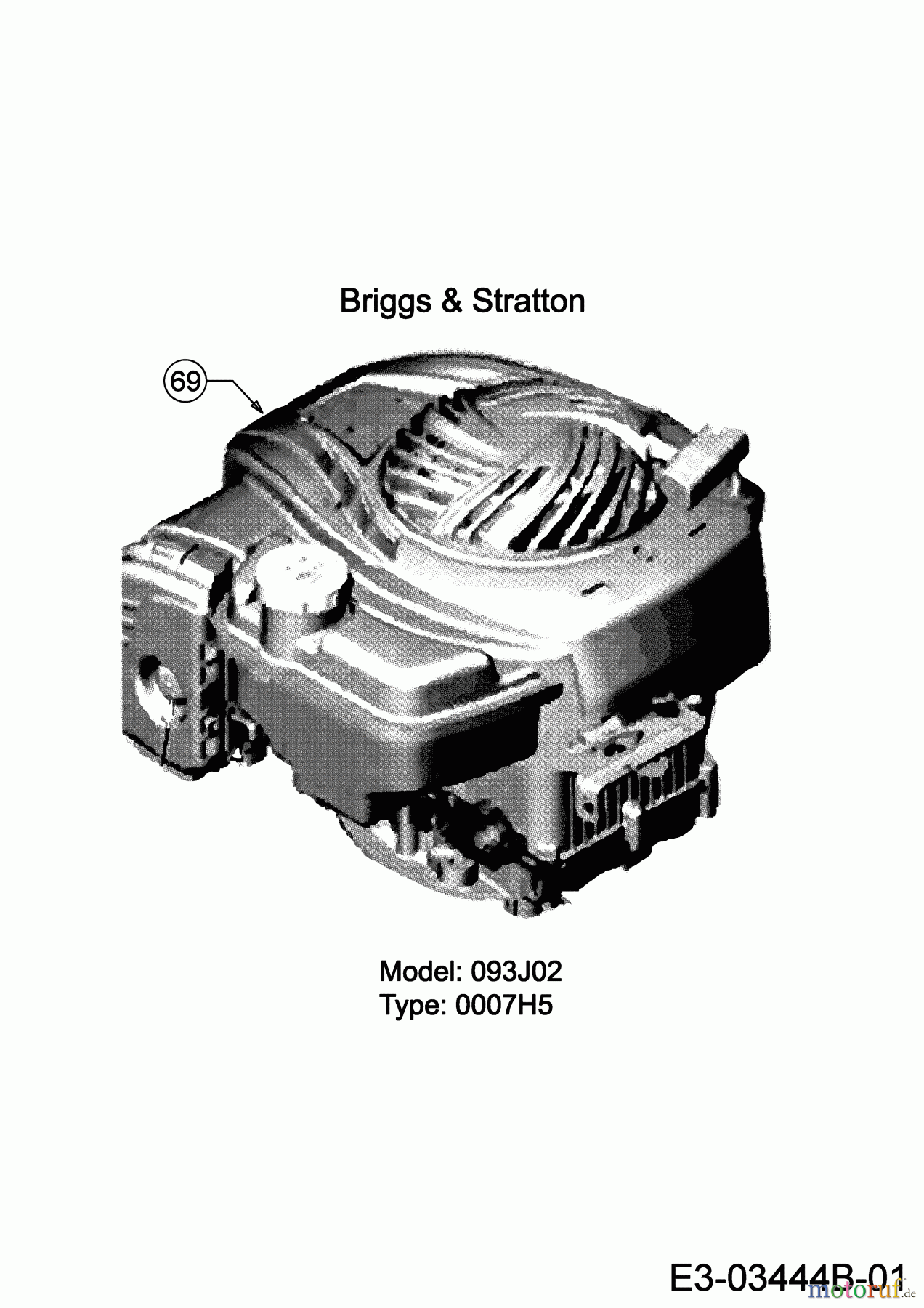  MTD Motormäher mit Antrieb 53 SPSBHW 12E-PF5L600 (2021) Motor Briggs & Stratton