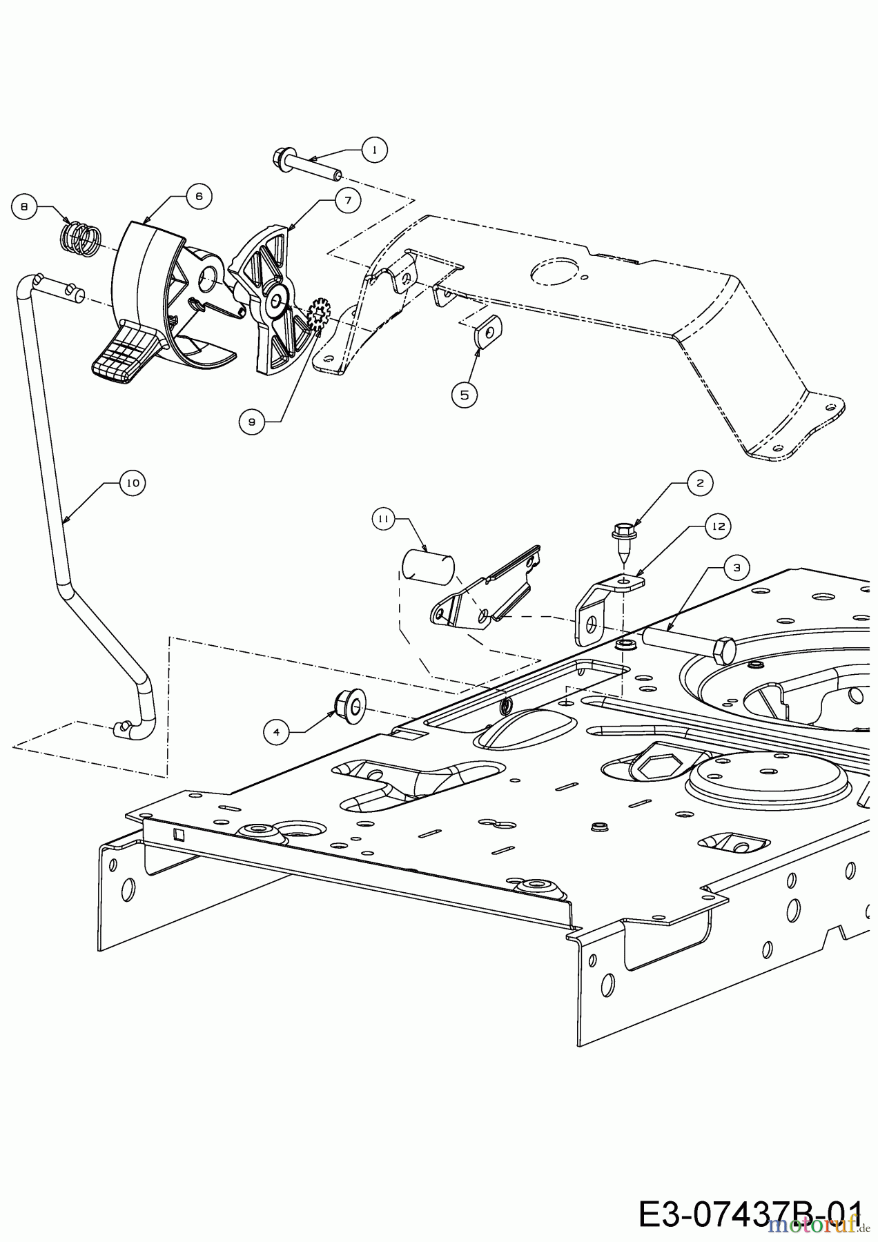  Tigara Rasentraktoren TG 15 / 96 HEM 13BB79KF649 (2021) Parkbremse