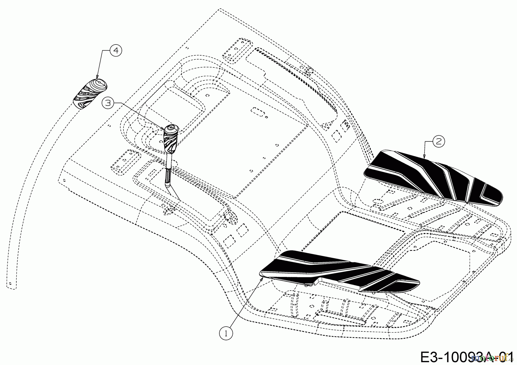  Black Edition Rasentraktoren 285-106 TWIN KHTRAC 13AFA5KR615  (2021) Handgriffe, Trittbrettbelag