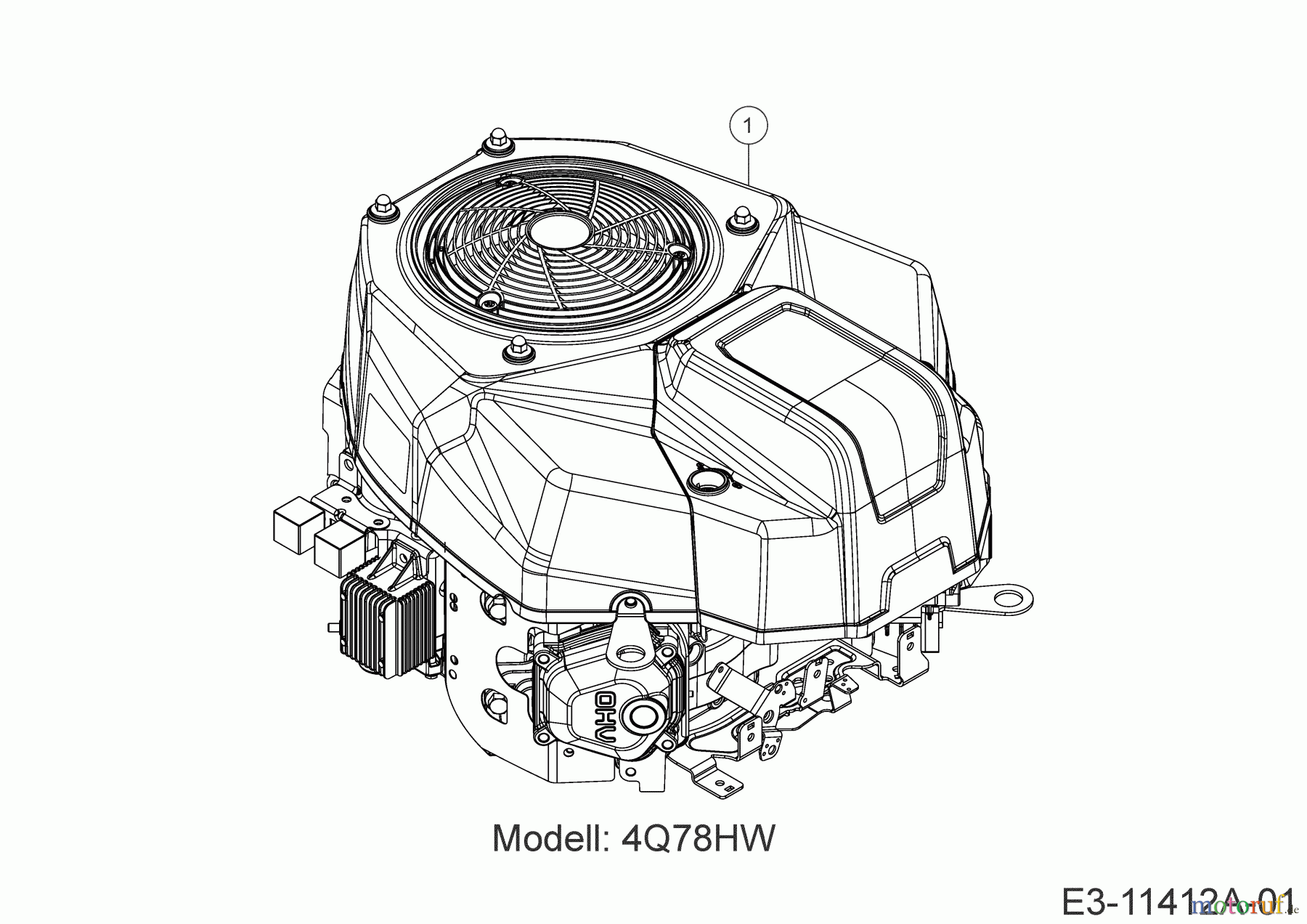  MTD Rasentraktoren Optima LN 200 H 13BJ71KN678 (2022) Motor
