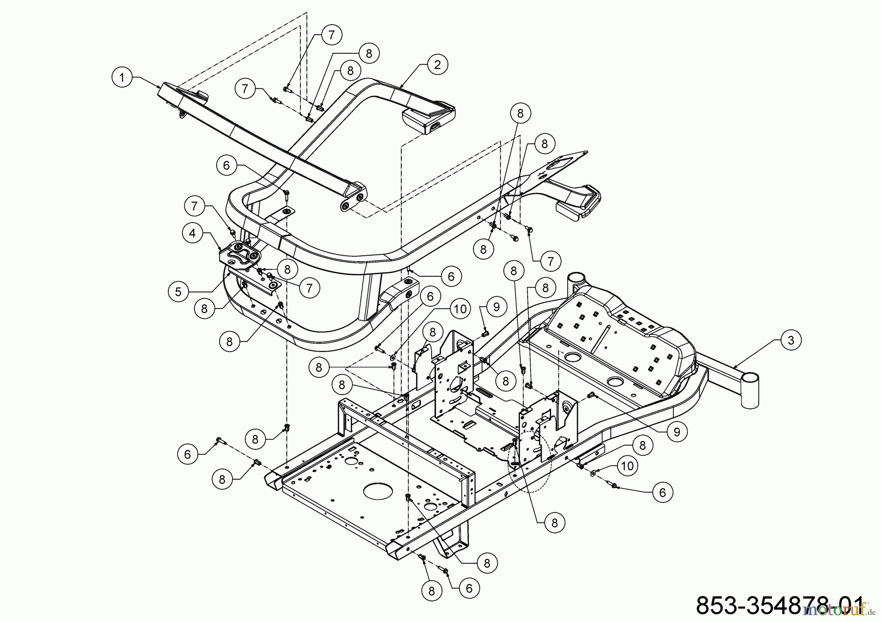 Cub Cadet Zero Turn XZ5 EL107 34BBA2CS603 (2023) Rahmen