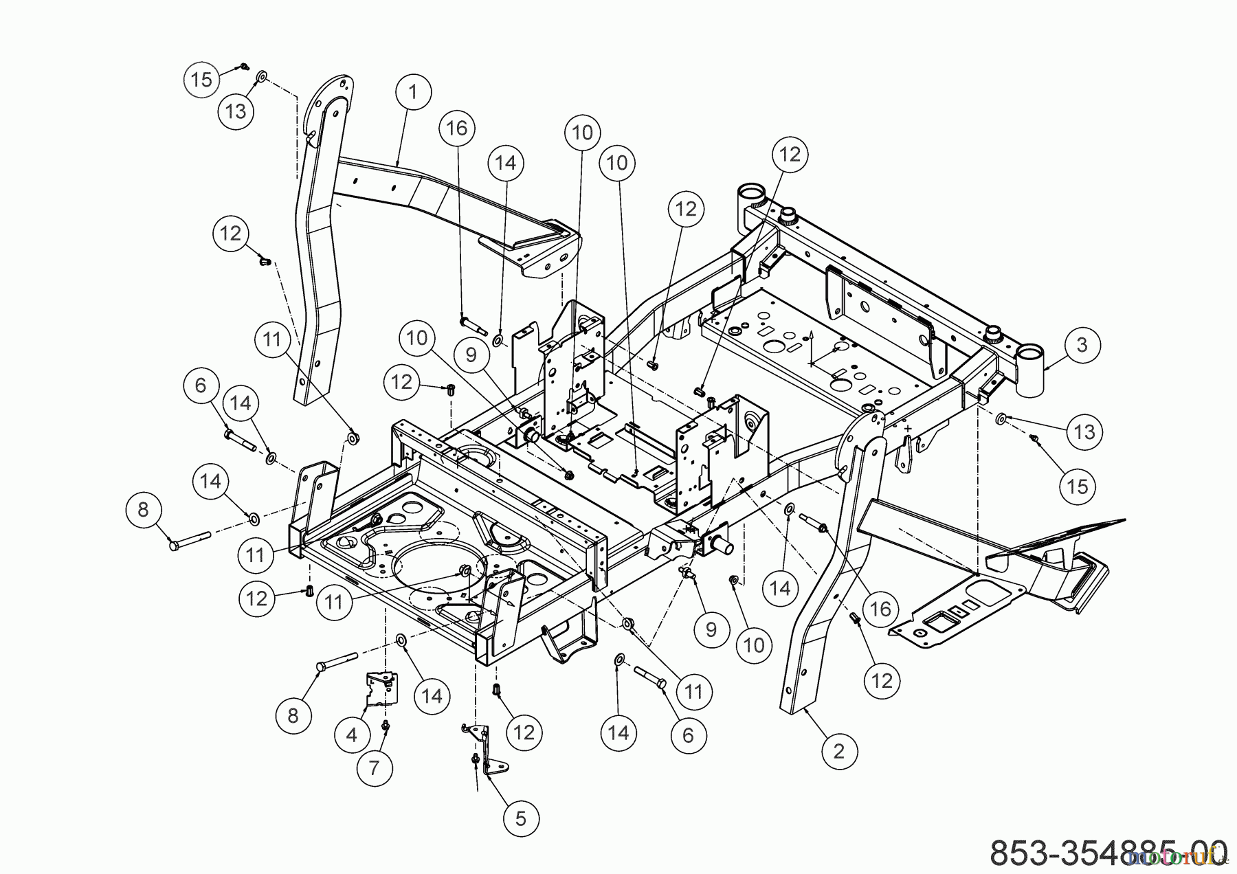  Cub Cadet Zero Turn XZ8 S137I ULTIMA 47ATCAB7603 (2023) Rahmen