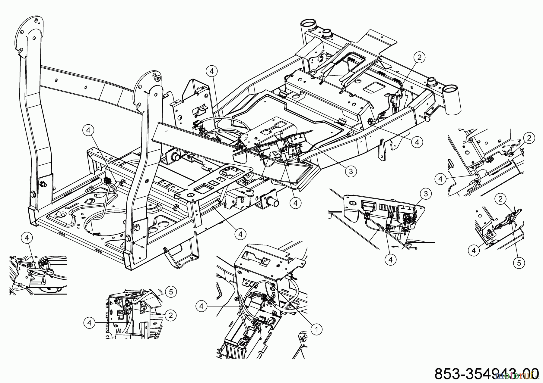  Cub Cadet Zero Turn XZ8 S122 ULTIMA 47AICAB6603 (2023) Elektroteile