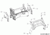 Wolf-Garten A 4200 11B-LOSC650 (2019) Listas de piezas de repuesto y dibujos Rear baffle, Handle bracket