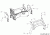 Wolf-Garten A 4200 11A-LOSC650 (2020) Listas de piezas de repuesto y dibujos Rear baffle, Handle bracket