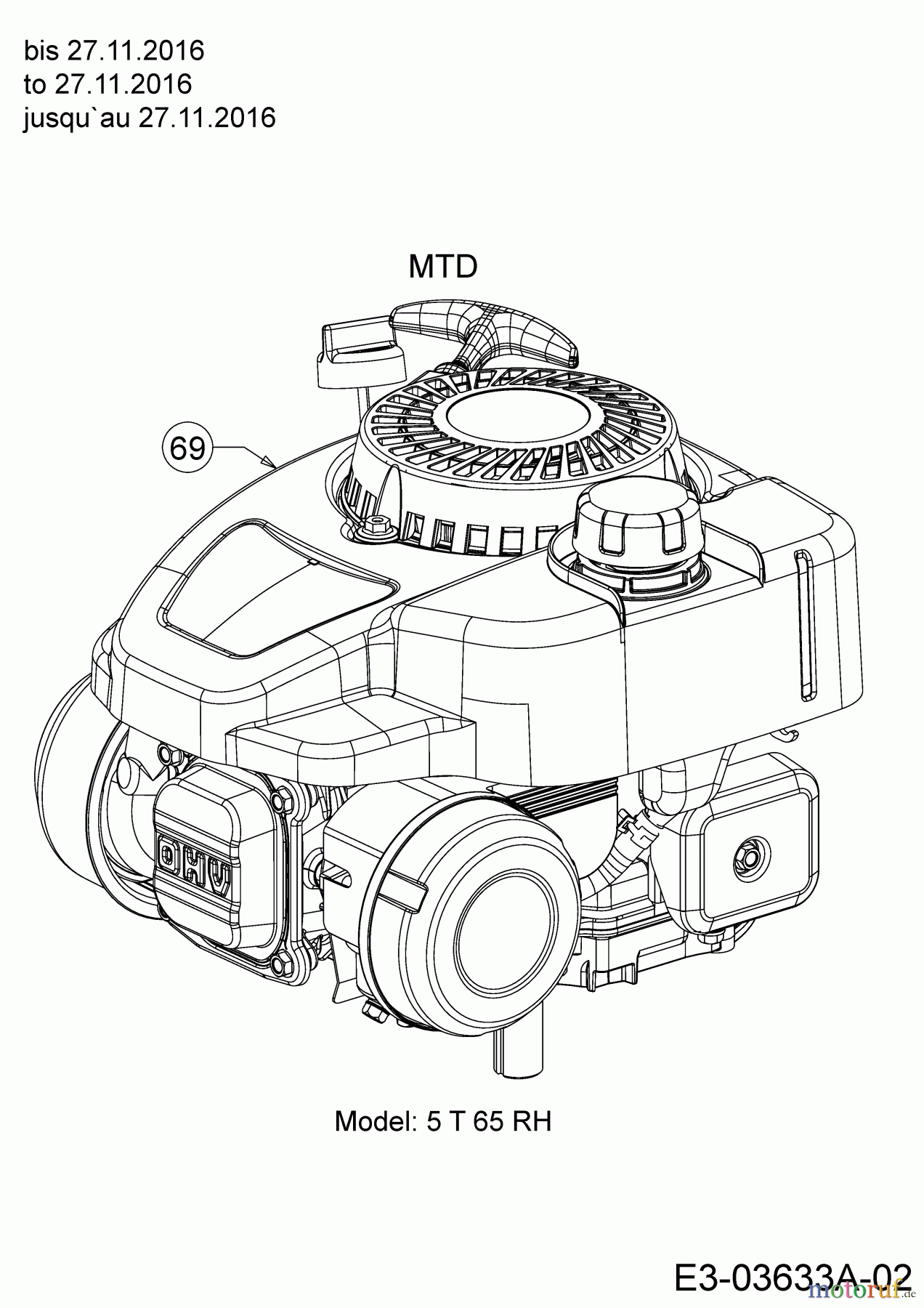  Wolf-Garten Motormäher mit Antrieb A 4600 ATHW 12A-TSSC650  (2018) Motor MTD bis 27.11.2016