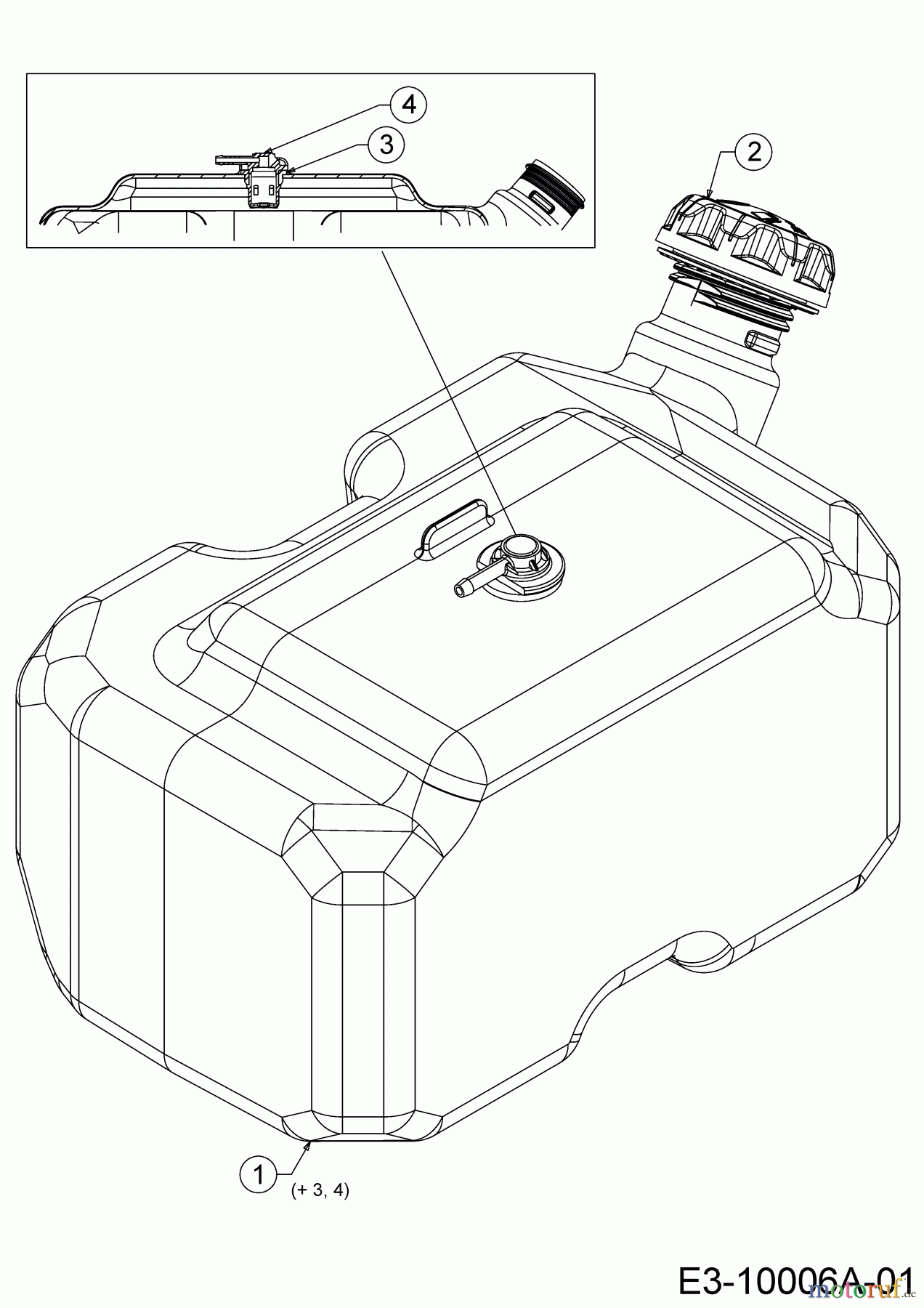  Wolf-Garten Rasentraktoren 106.220 H 13AAA1VR650  (2017) Tank