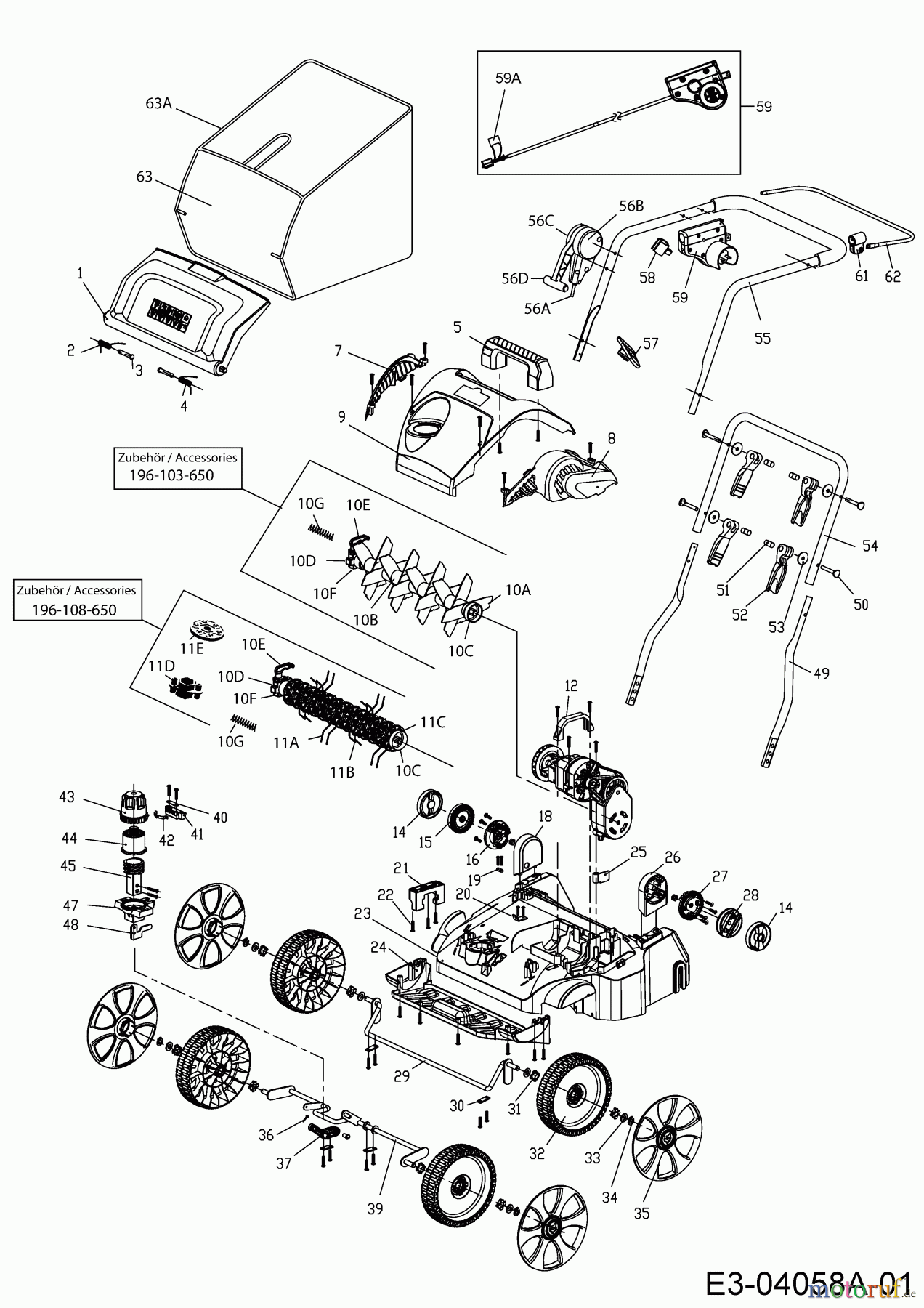  Wolf-Garten Scarificateur électrique VA 378 E 16CFFHPA650  (2021) Machine de base