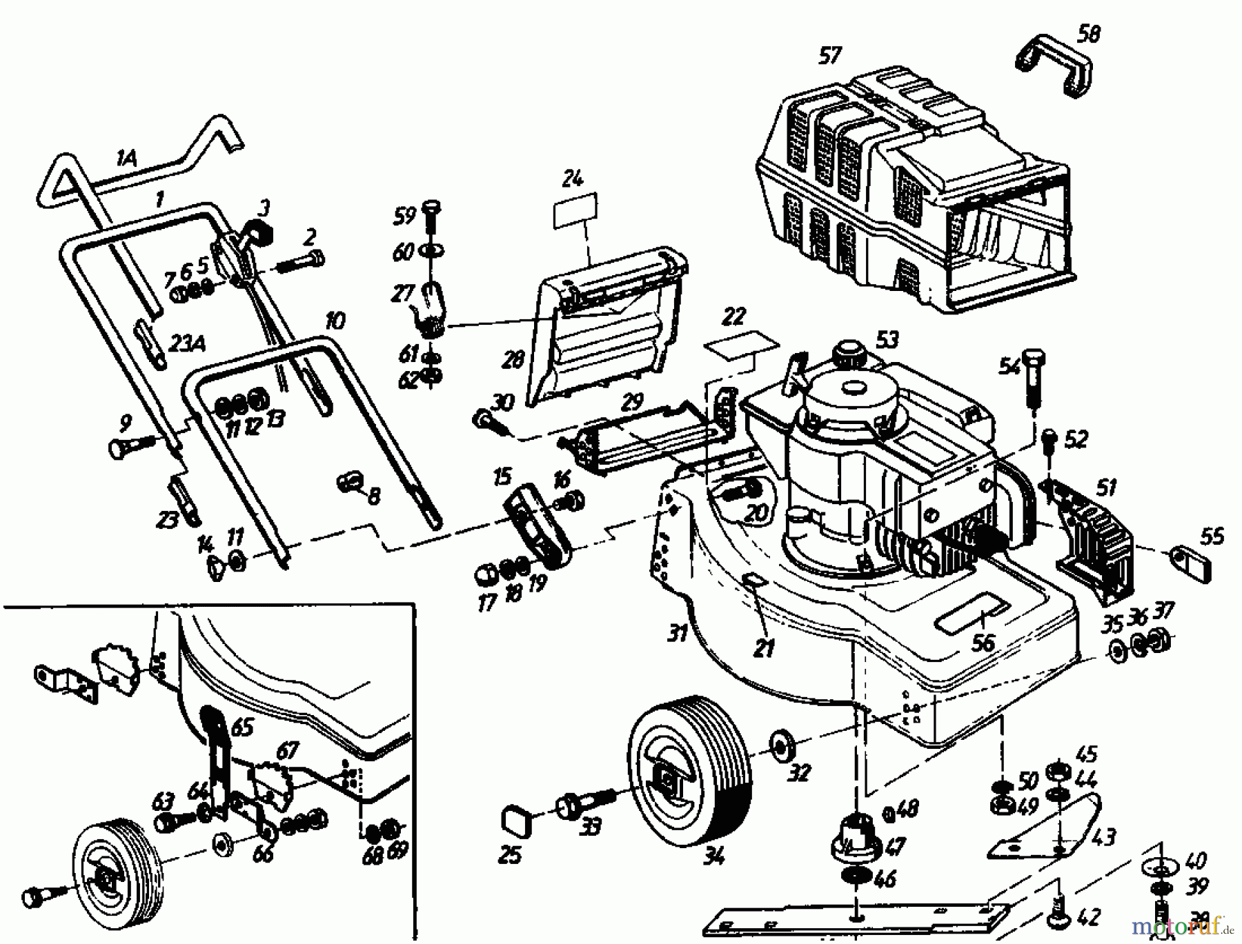  Golf Elektromäher 245 EF 02881.02  (1985) Grundgerät
