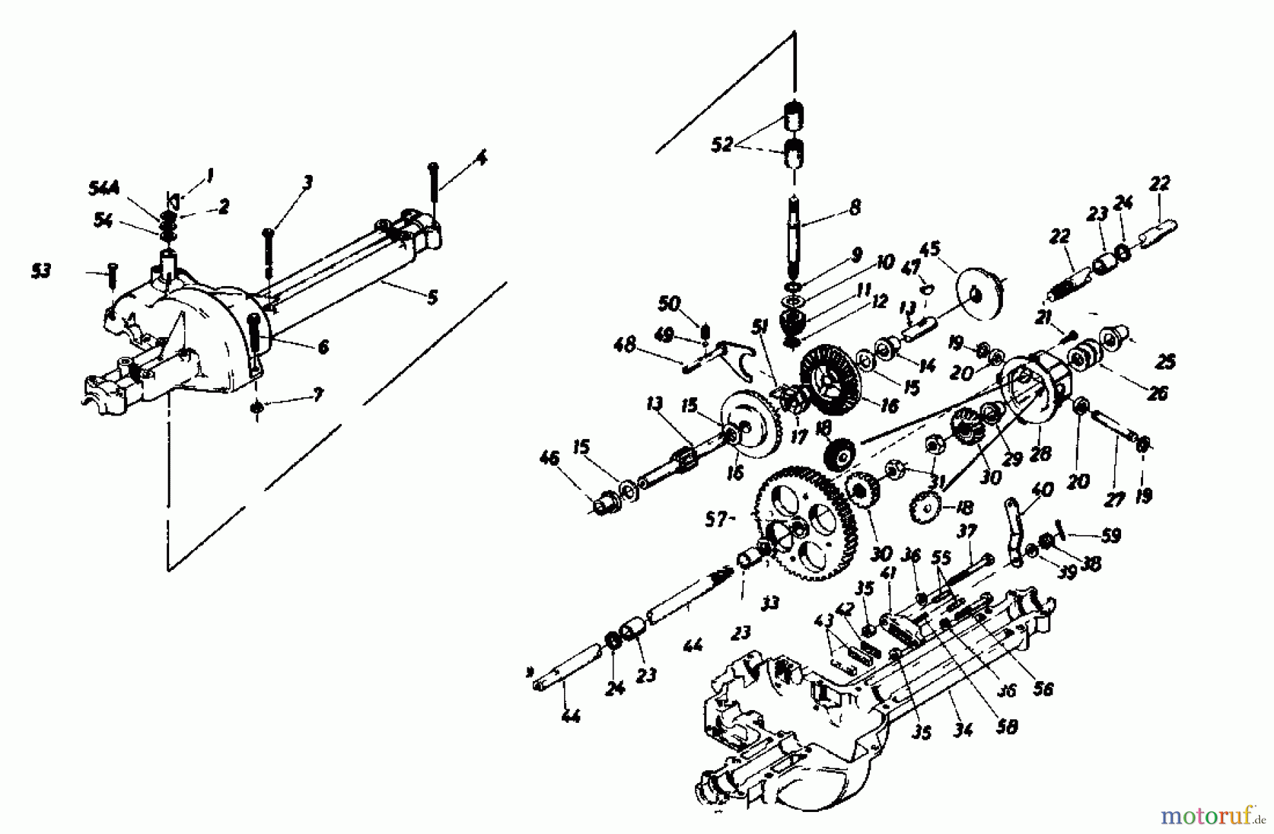  Gutbrod Rasentraktoren 610 EBS 02651.02  (1986) Getriebe