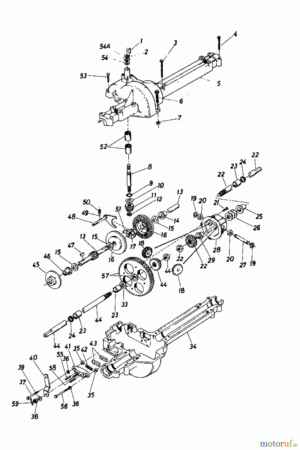  MTD Rasentraktoren 11/81 137-3320  (1987) Getriebe
