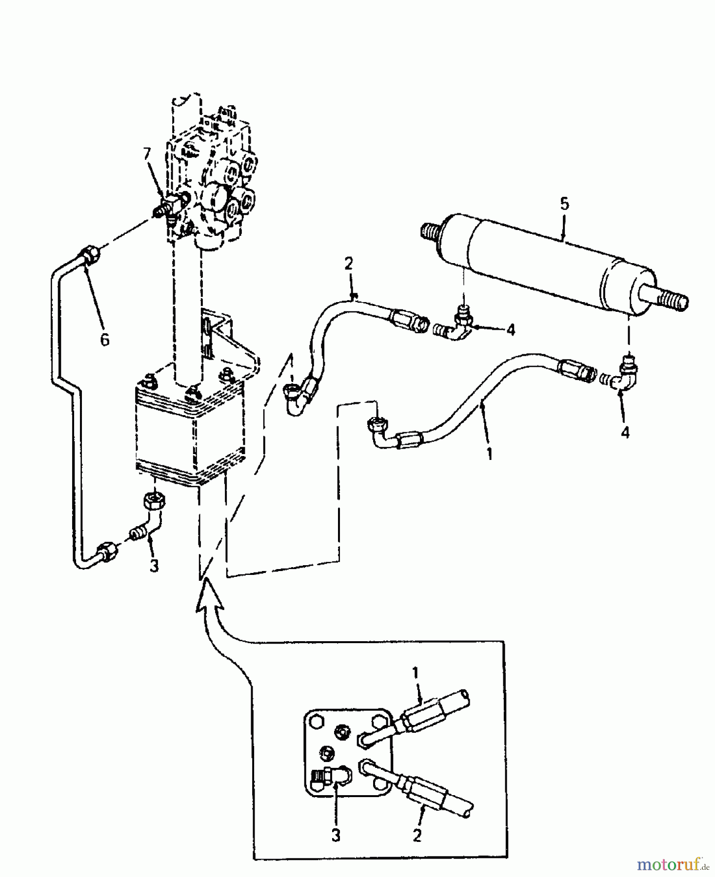  Cub Cadet Kompakttraktoren 1772 1772  (1989) Hydraulikzylinder