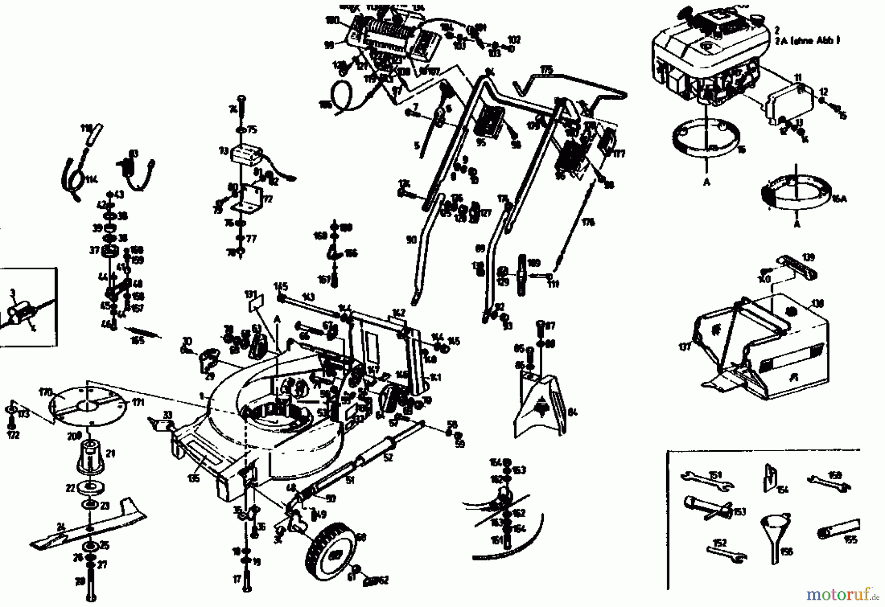  Gutbrod Motormäher mit Antrieb MH 454 R 04006.02  (1990) Grundgerät