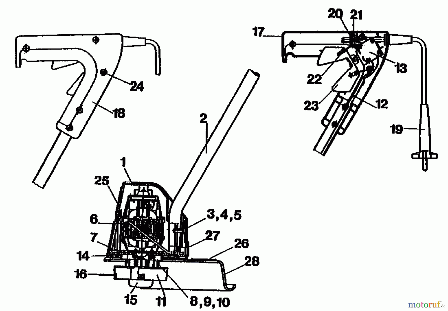  Golf Elektrotrimmer 320 RAPS 02858.06  (1991) Grundgerät