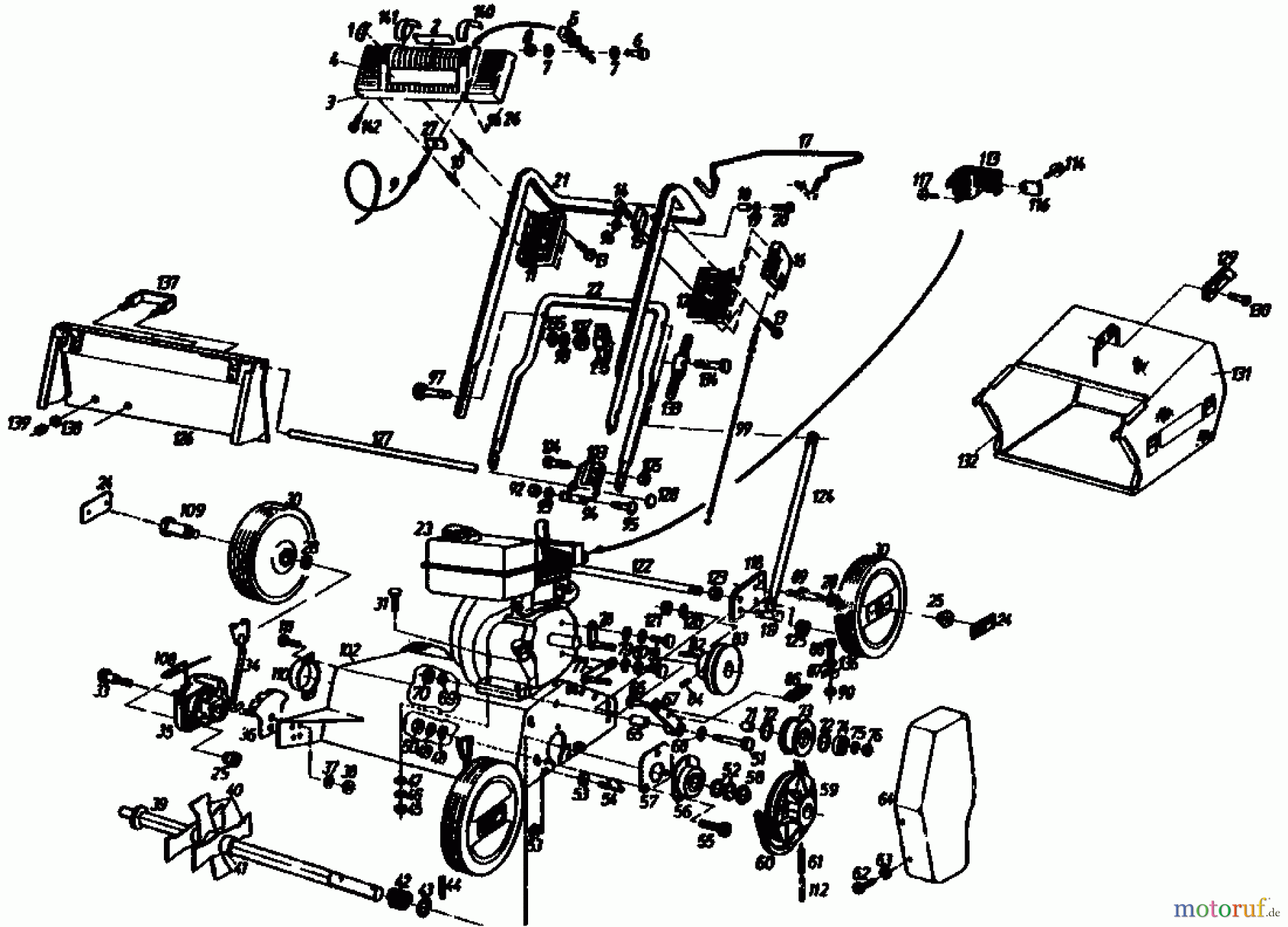  Gutbrod Motorvertikutierer MV 404 04010.01  (1991) Grundgerät