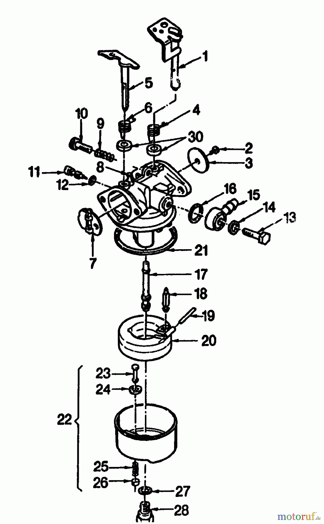  Golf Balkenmäher 370 BMR 4 07510.05  (1993) Vergaser