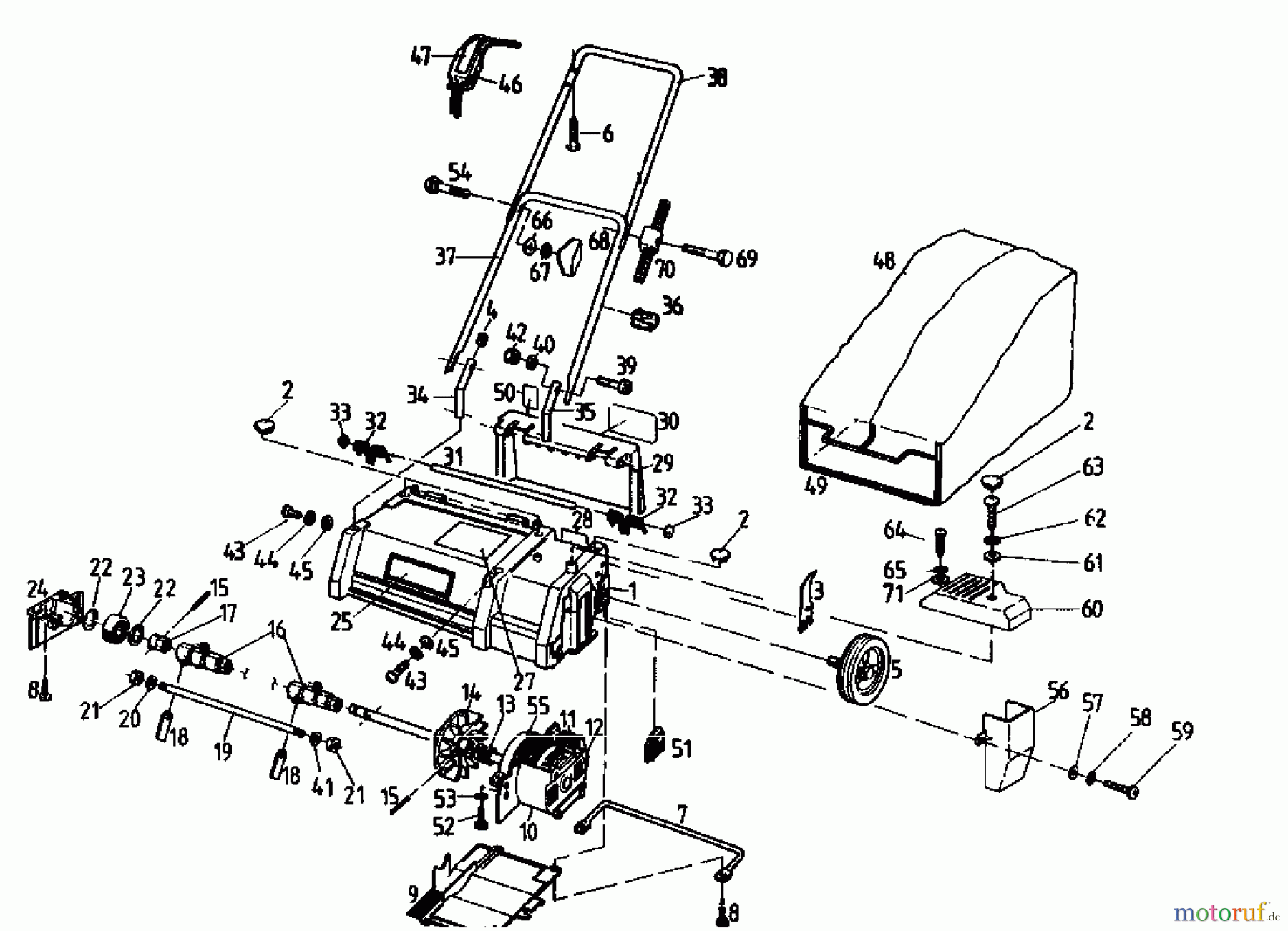  Diana Elektrovertikutierer 320 VE 02801.04  (1993) Grundgerät