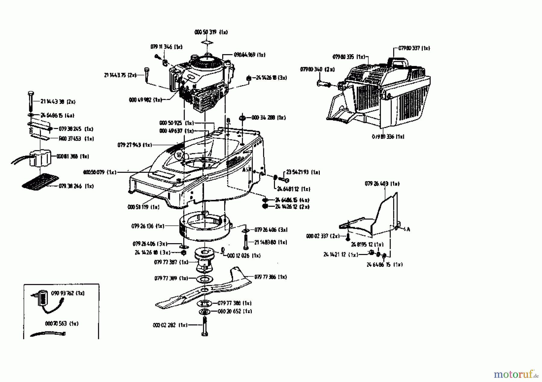  Gutbrod Motormäher mit Antrieb HB 48 REL 02815.02  (1993) Grundgerät